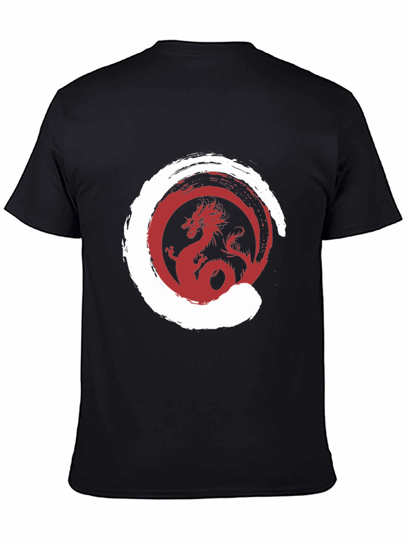 Dragon Zen Circle Graphic Tee - Stylish Menswear