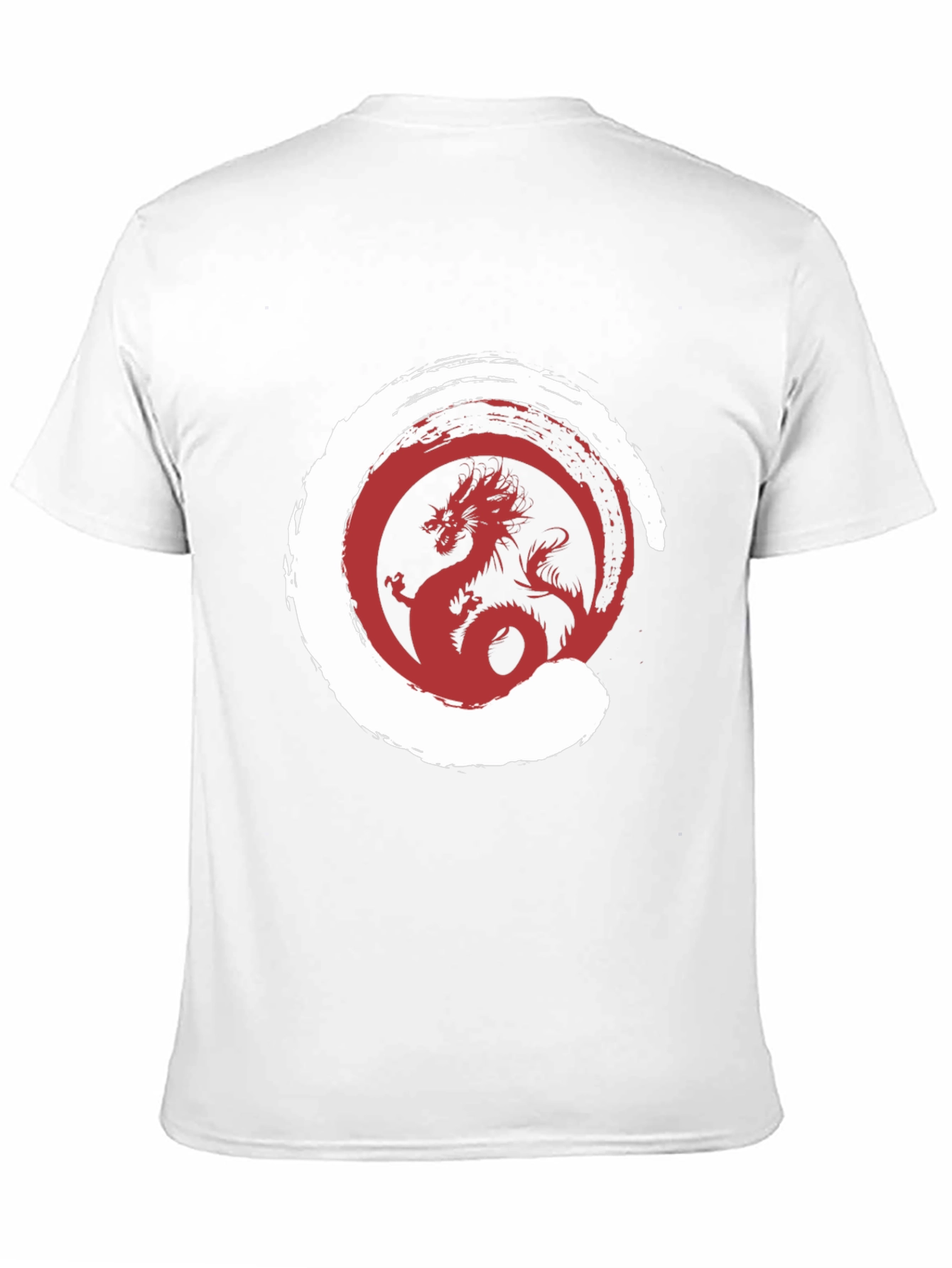 Dragon Zen Circle Graphic Tee - Stylish Menswear