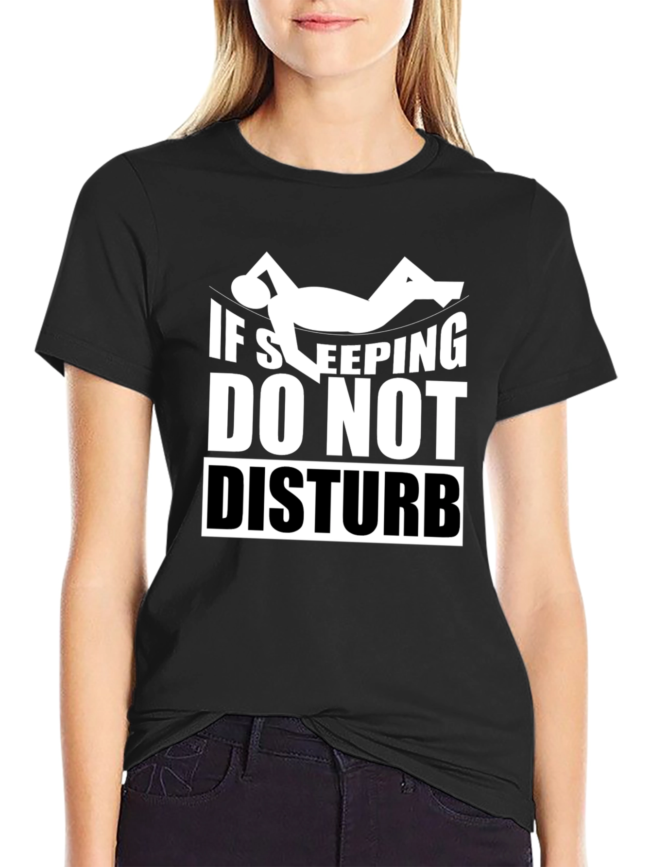 If Sleeping Do Not Disturb Graphic T-Shirt