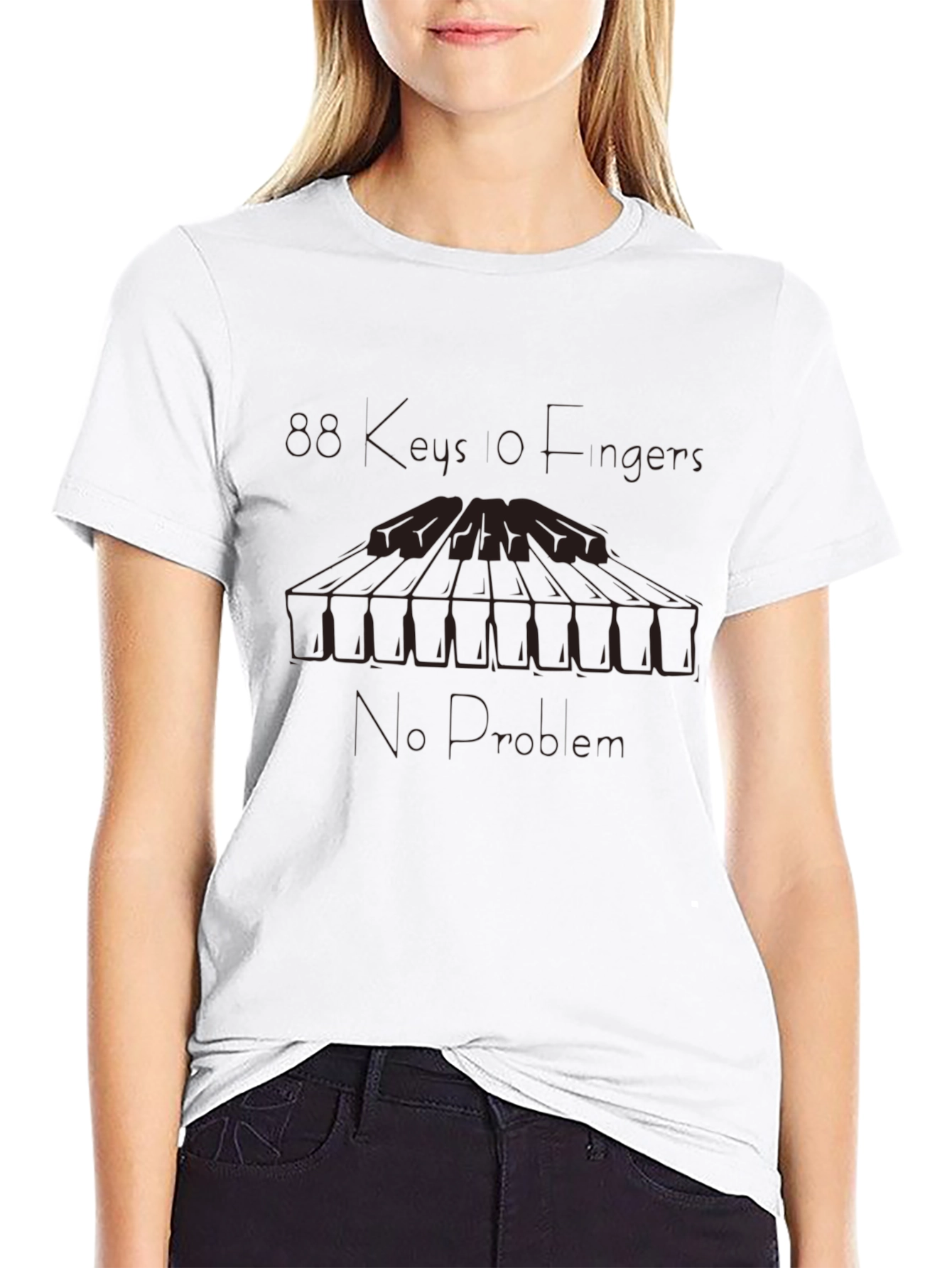 Straight Fingers No Problem Graphic Tee