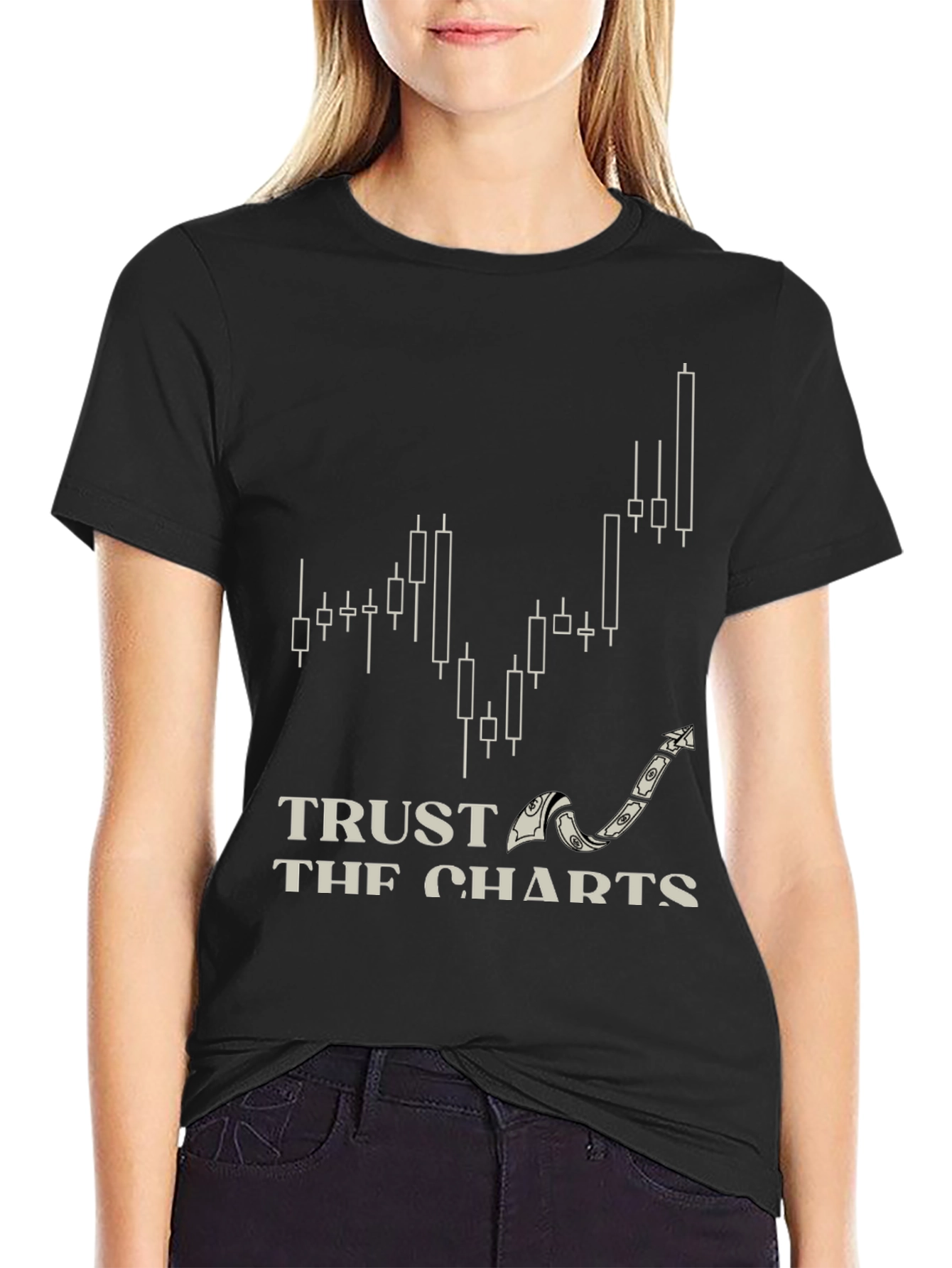 Trust the Charts Black T-Shirt