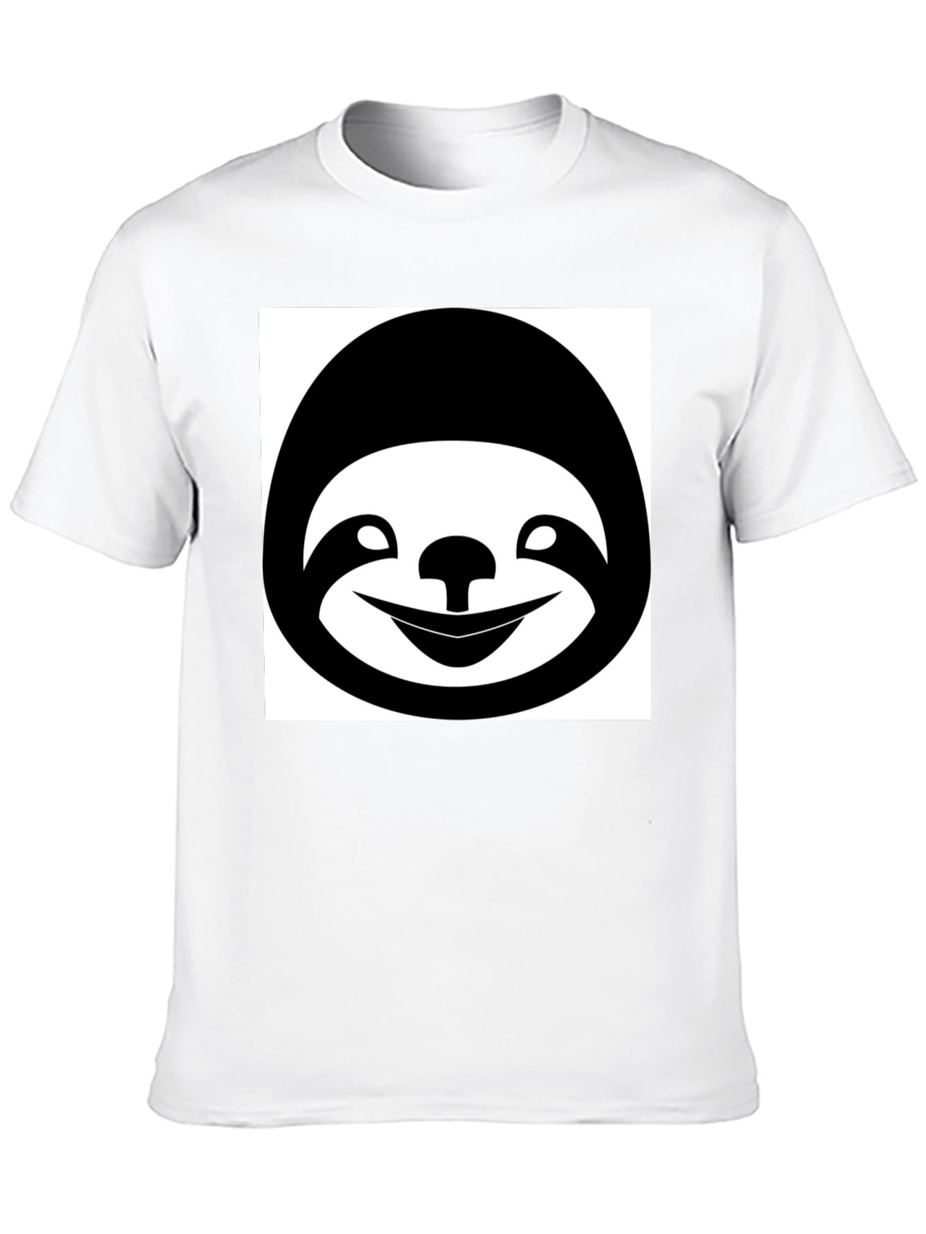 Funny Sloth Graphic T-Shirt - Black Casual Tee