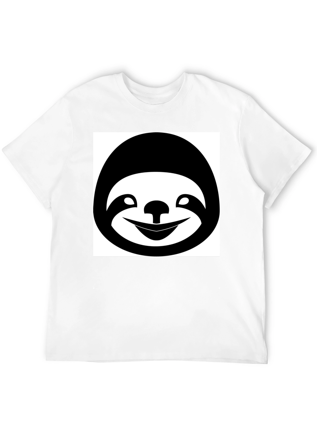 Funny Sloth Graphic T-Shirt - Black Casual Tee