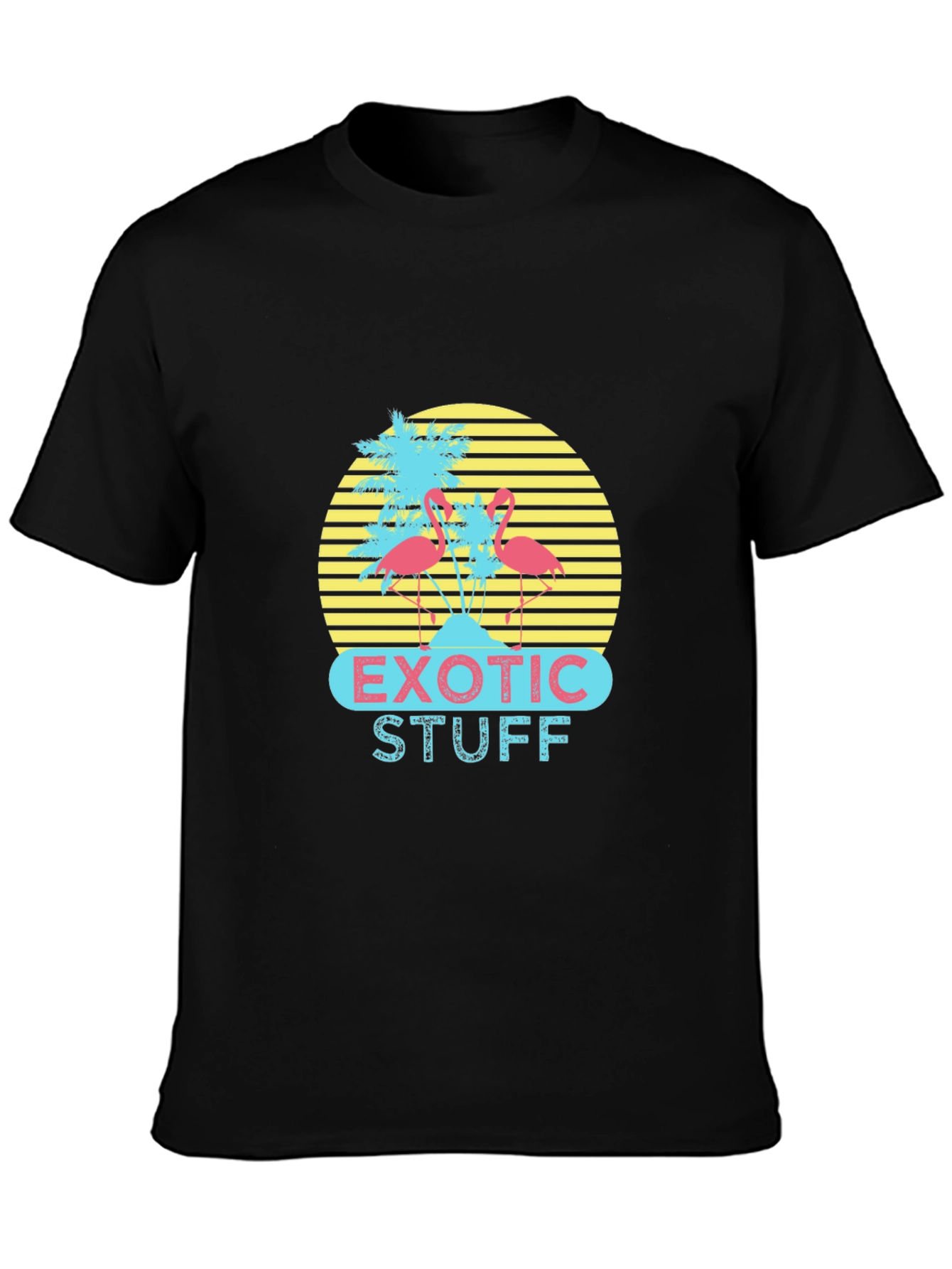 Exotic Stuff Flamingo Graphic T-Shirt