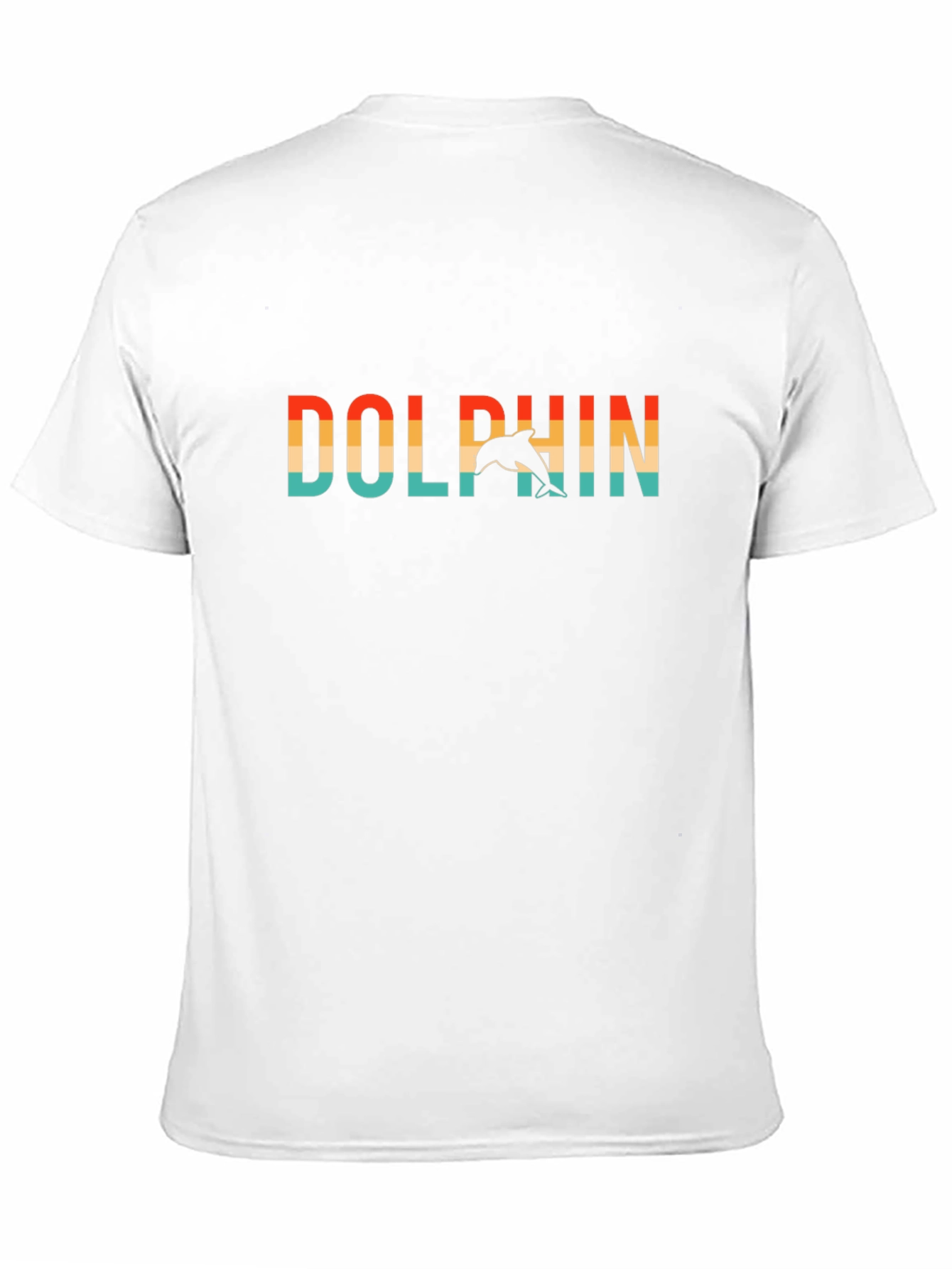 Retro Dolphin Graphic T-Shirt - Black