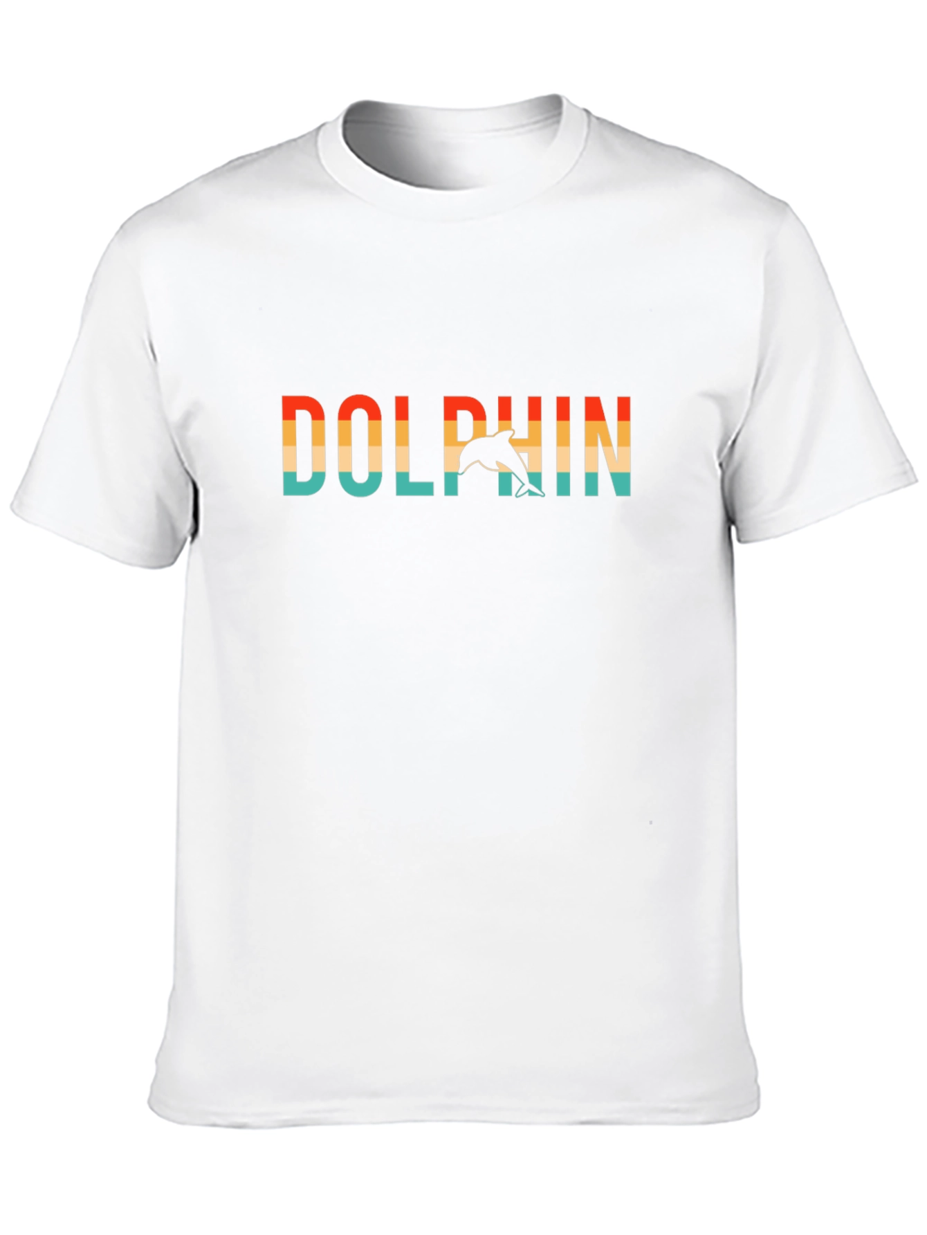 Retro Dolphin Graphic T-Shirt - Black