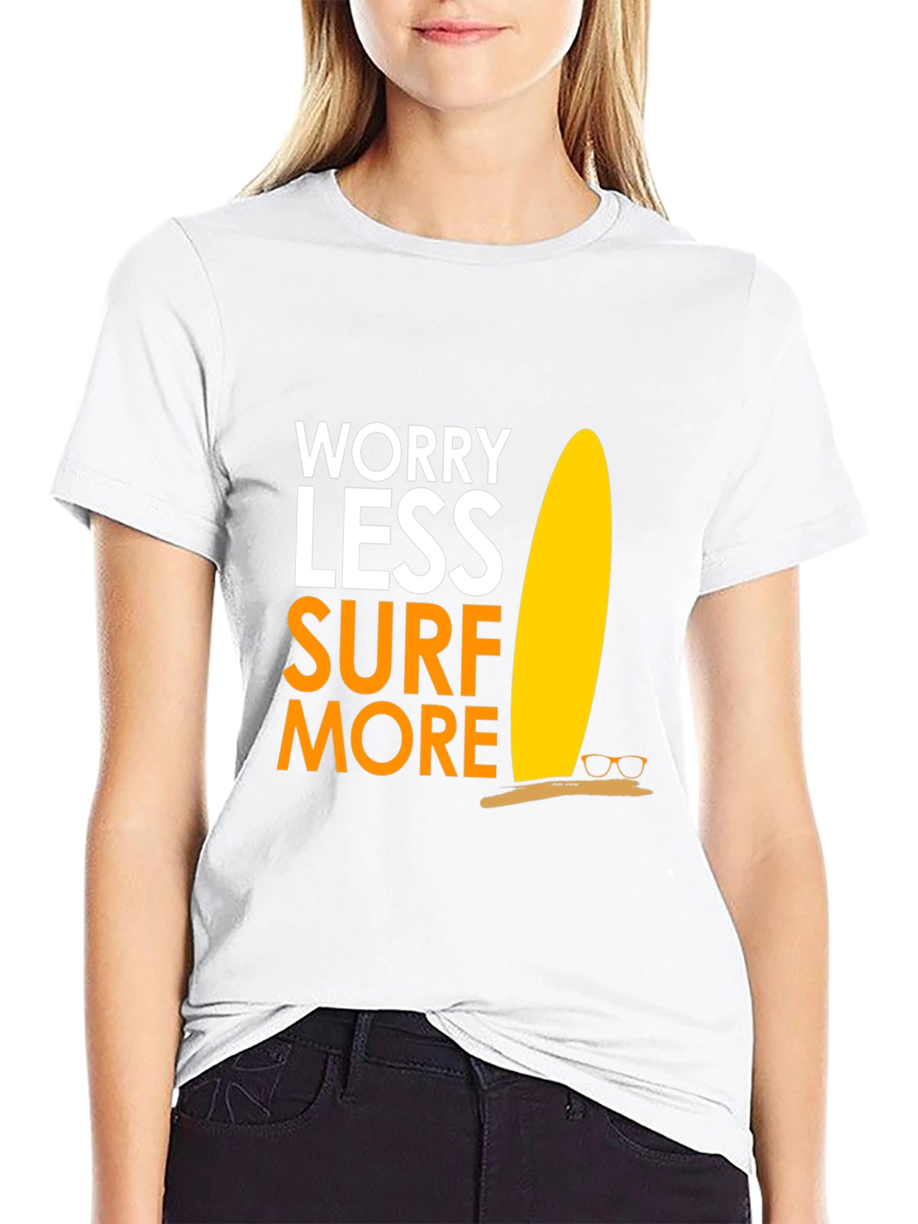 Worry Less Surf More Graphic Tee