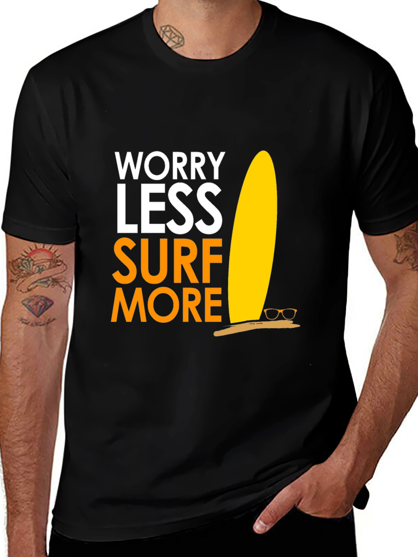 Worry Less Surf More Graphic Tee