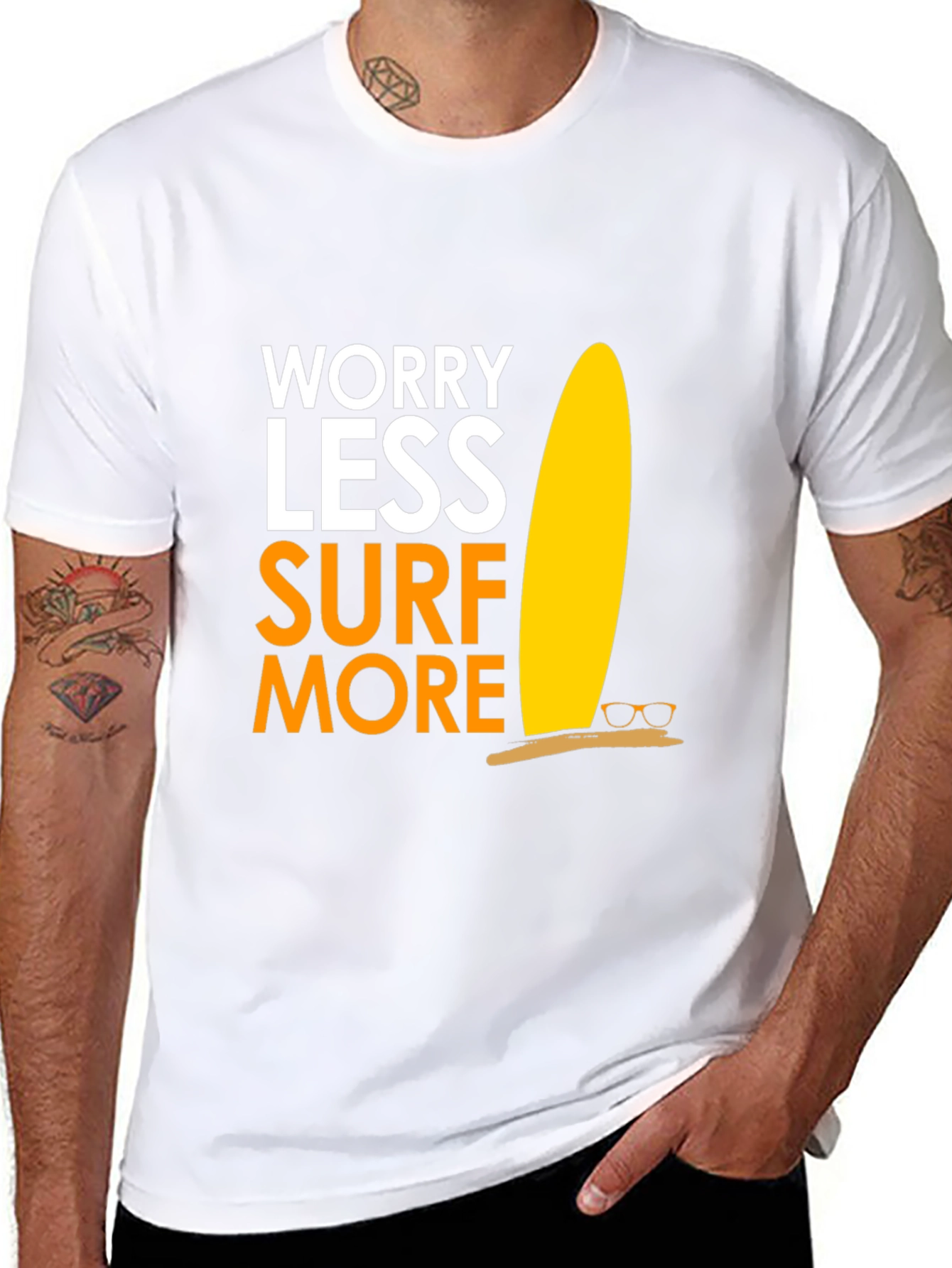 Worry Less Surf More Graphic Tee