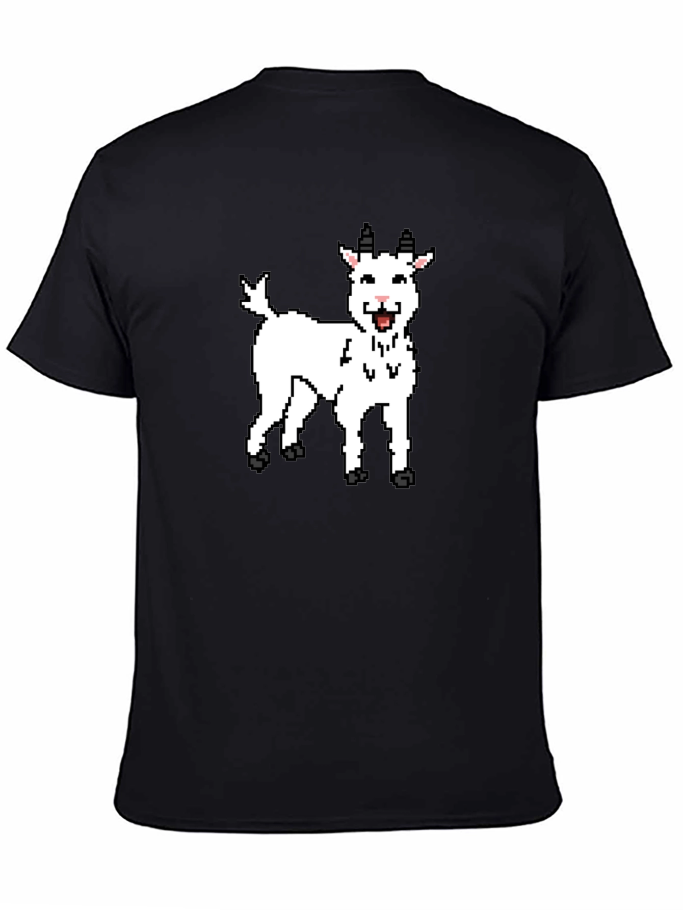 Pixel Goat Graphic T-Shirt - Black