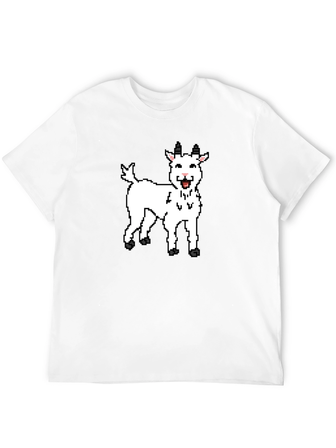 Pixel Goat Graphic T-Shirt - Black