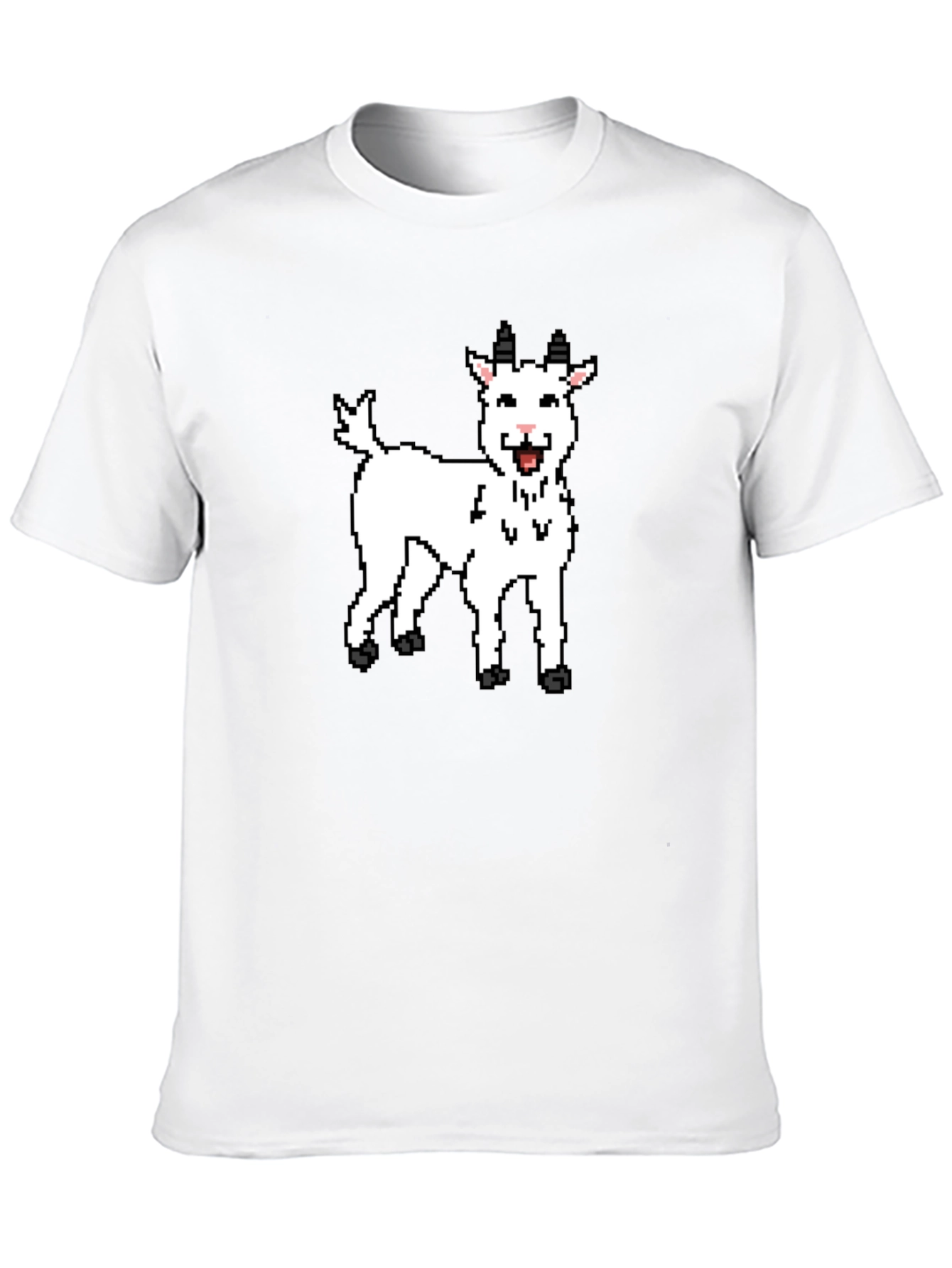 Pixel Goat Graphic T-Shirt - Black