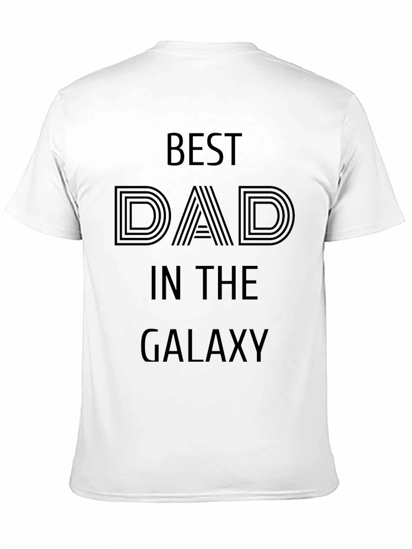 Best Dad in the Galaxy Black Graphic Tee