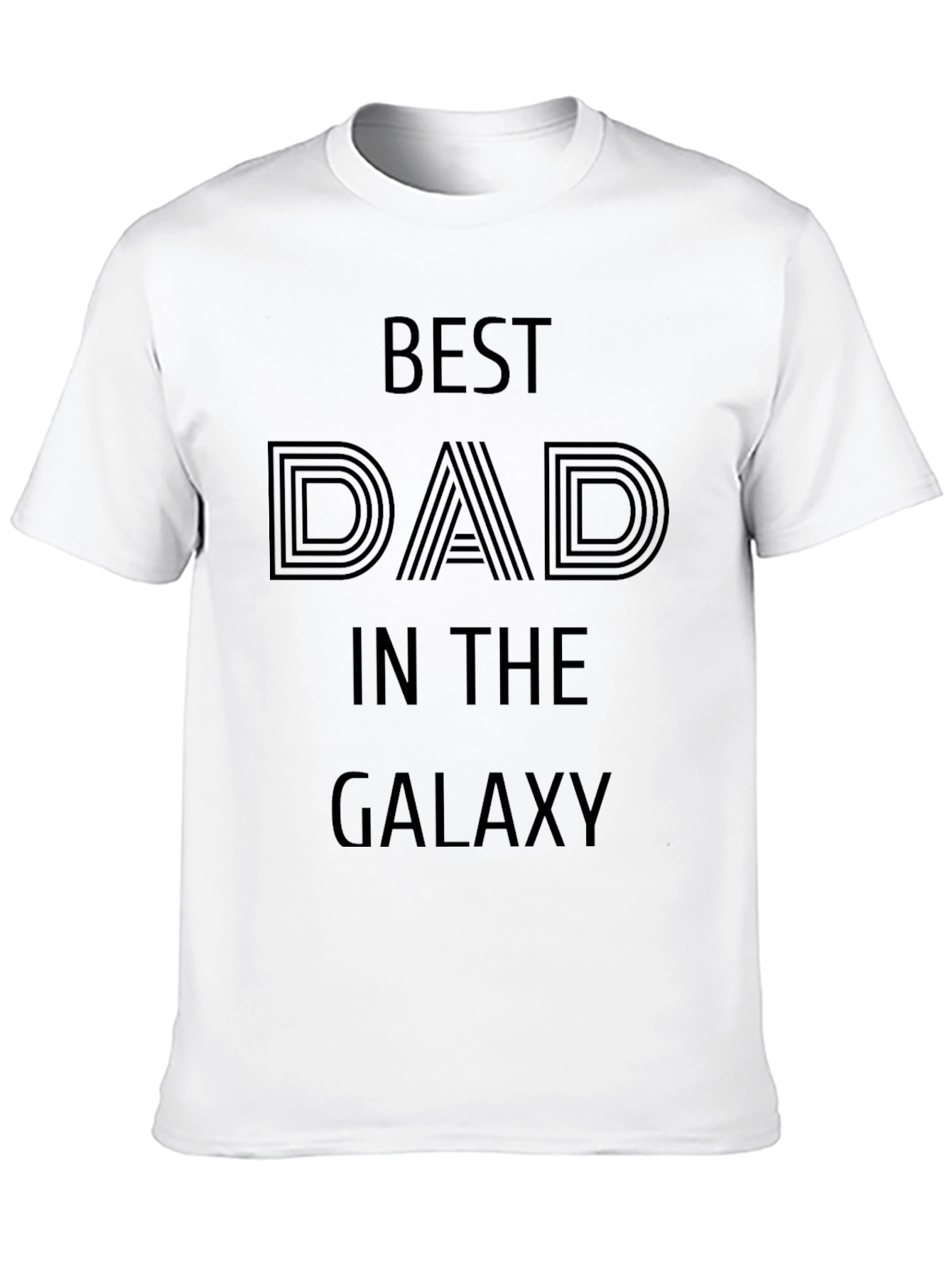 Best Dad in the Galaxy Black Graphic Tee