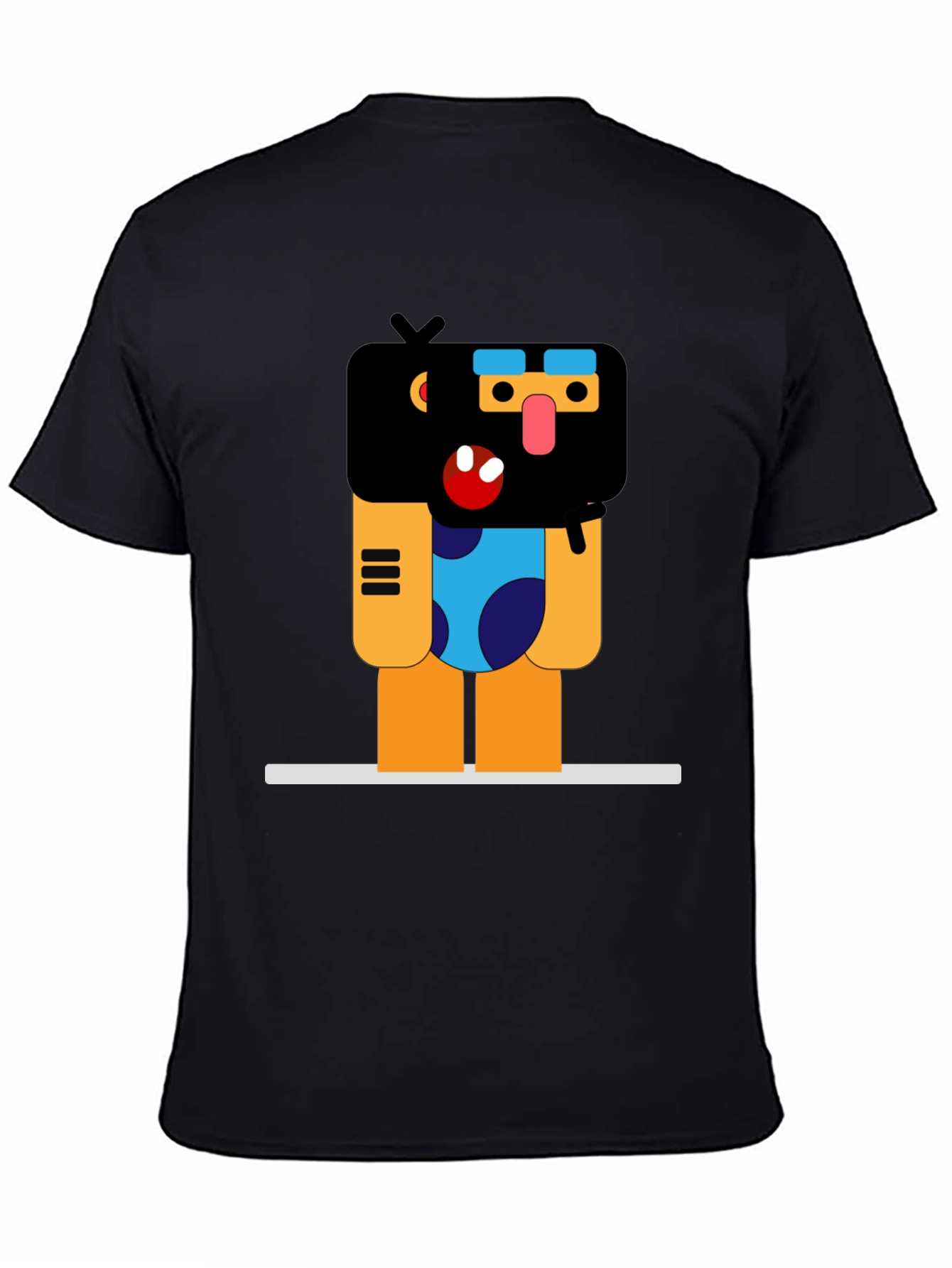 Funky Graphic Print Black T-Shirt