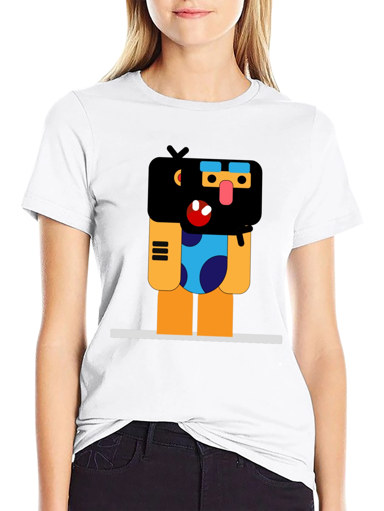Funky Graphic Print Black T-Shirt