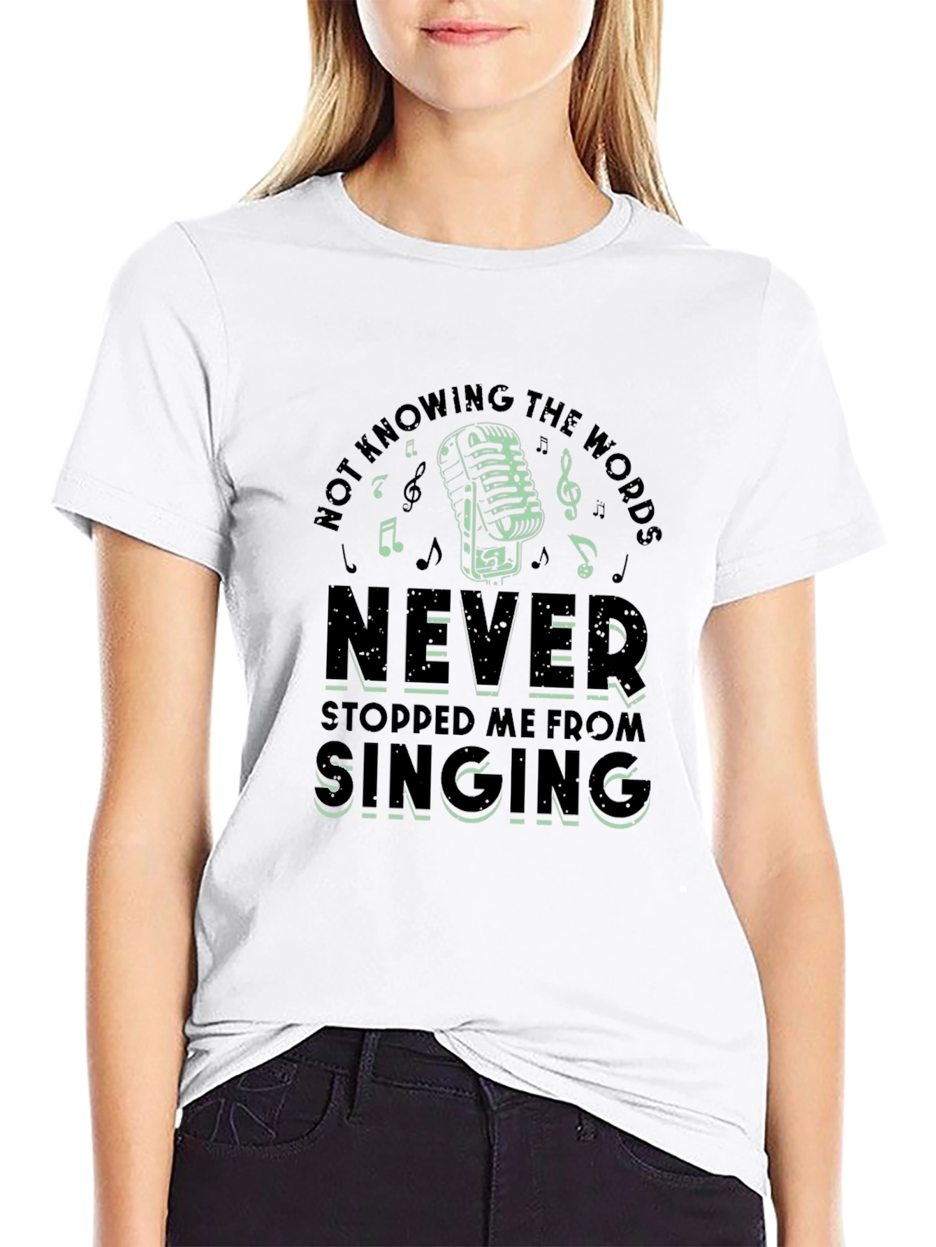 Never Stopped Singing T-Shirt Music Lover Tee