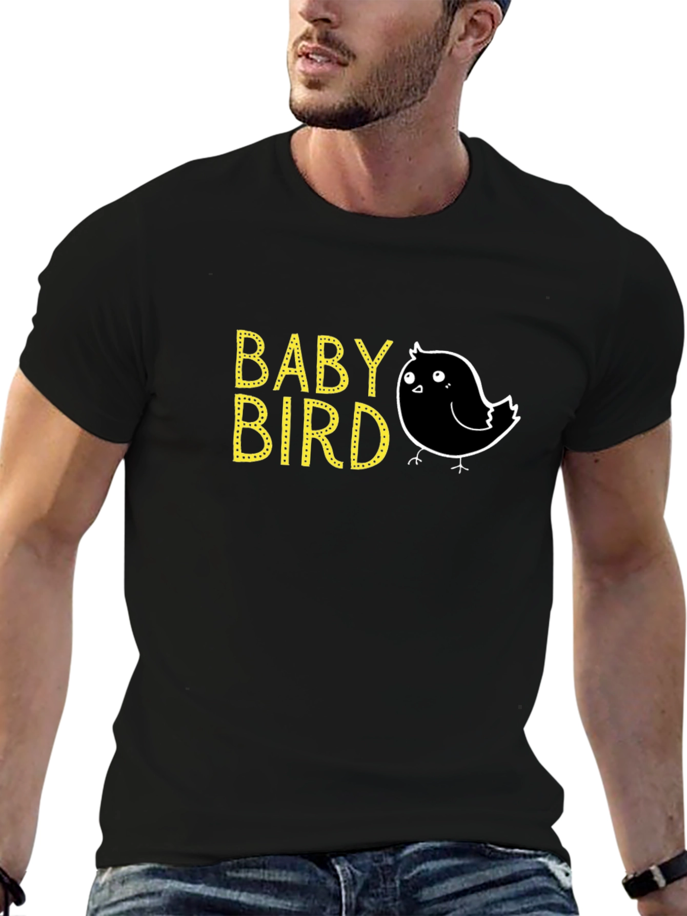 Baby Bird Graphic Tee - Cute Cartoon Bird Design