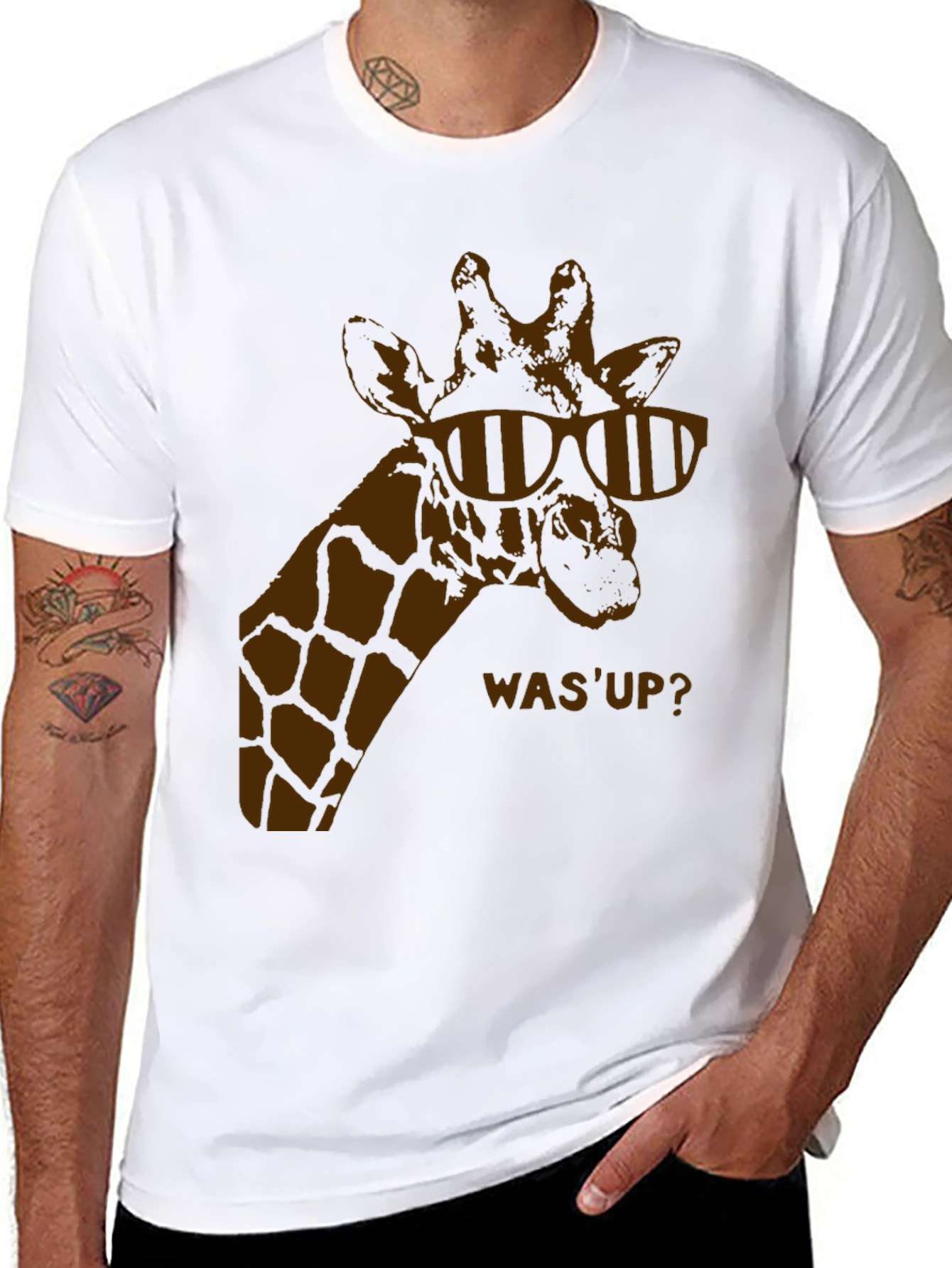 Cool Giraffe Graphic T-Shirt