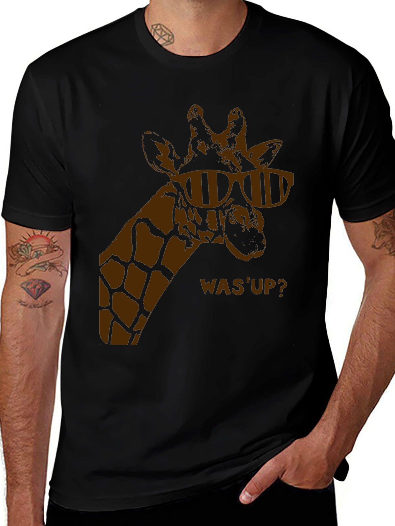 Cool Giraffe Graphic T-Shirt