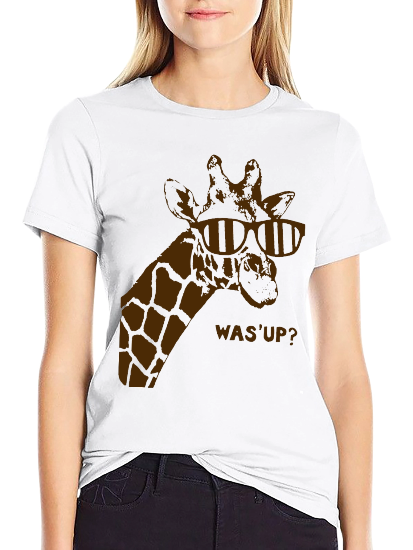 Cool Giraffe Graphic T-Shirt