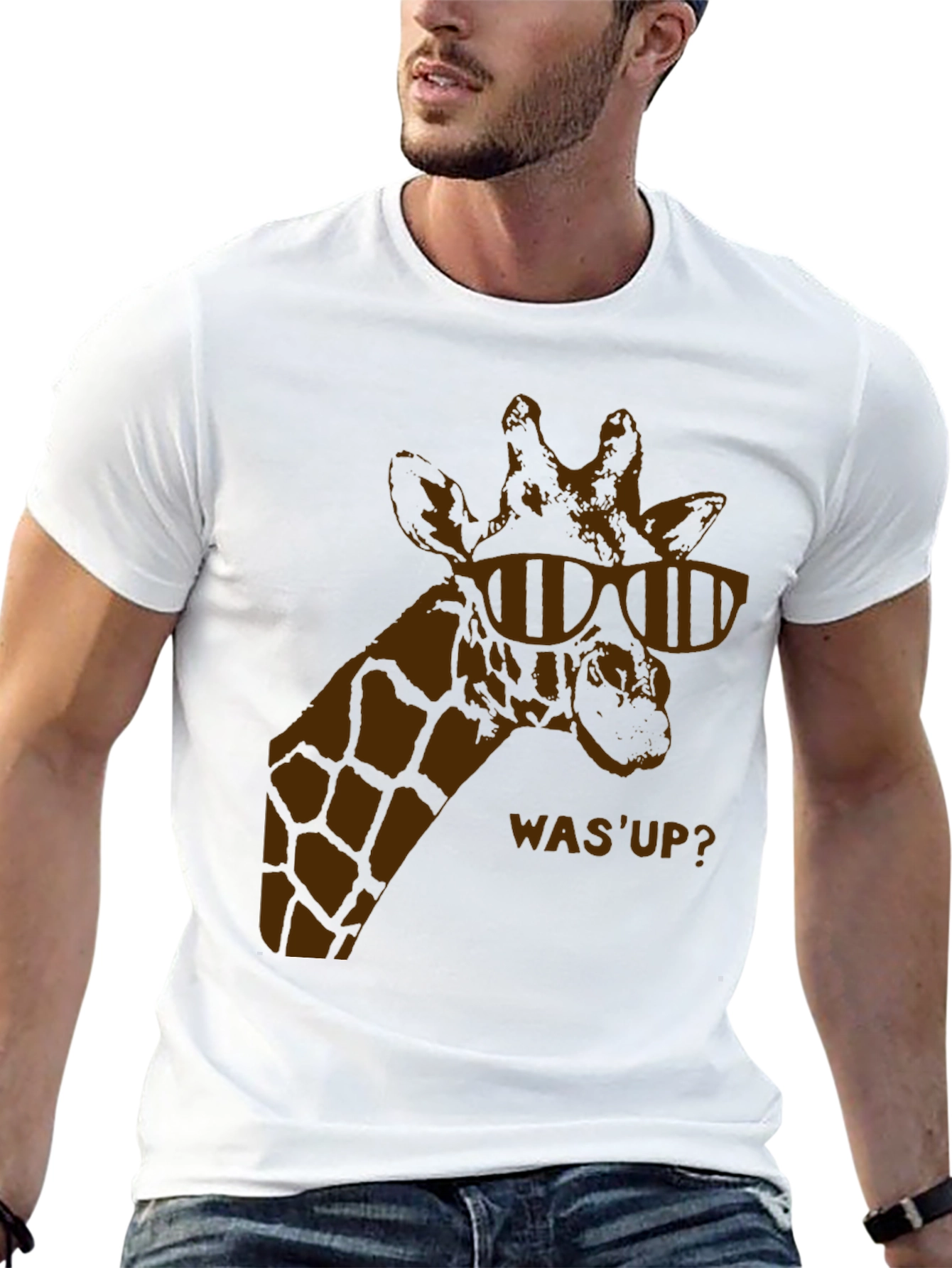 Cool Giraffe Graphic T-Shirt