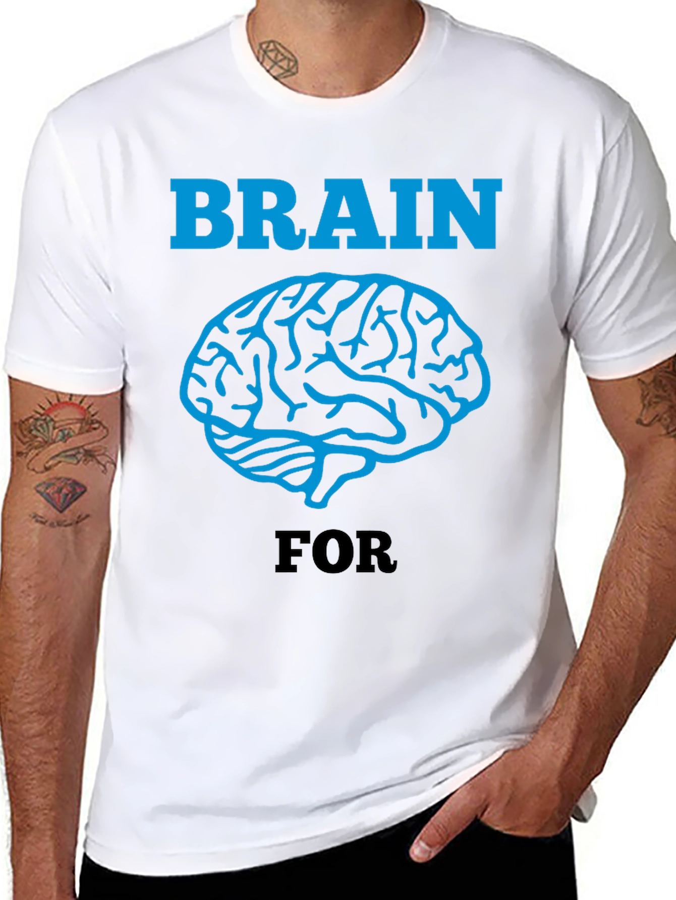 Brain For T-Shirt - Graphic Tee