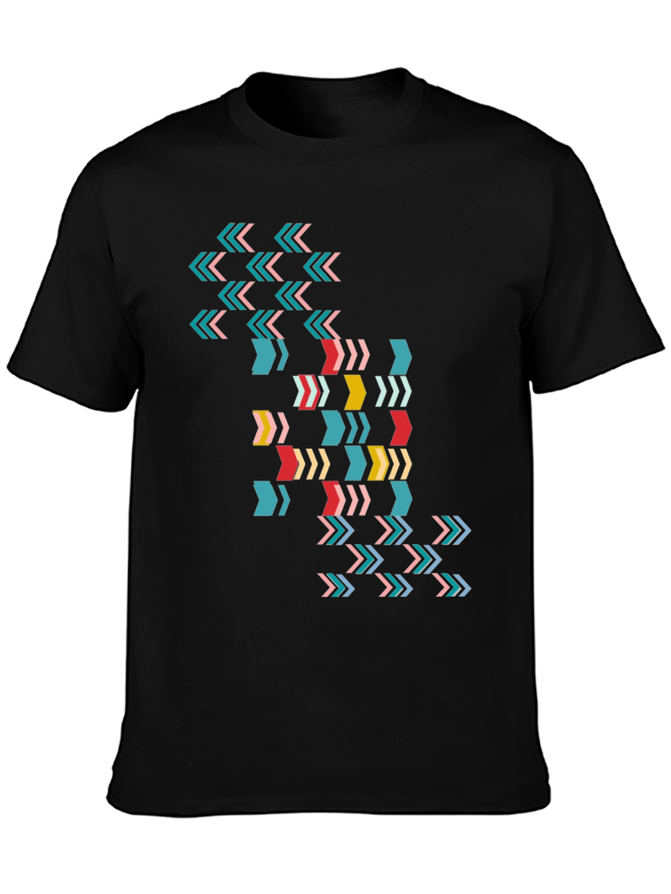 Modern Arrow Print Tee - Black