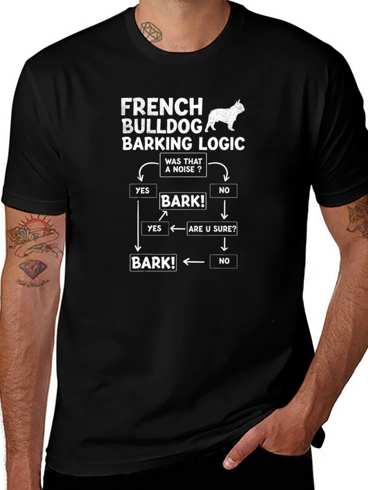 French Bulldog Barking Logic T-Shirt
