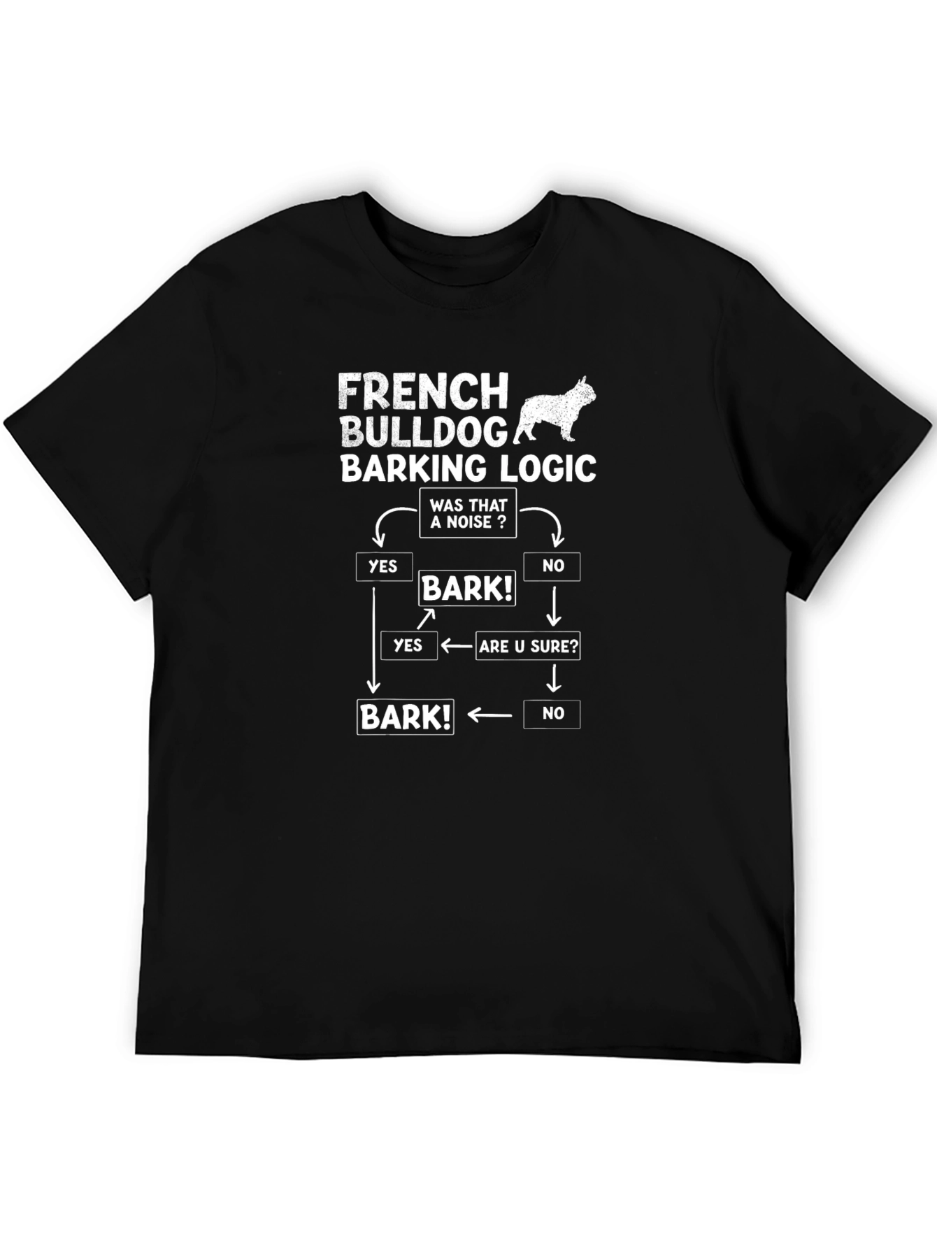 French Bulldog Barking Logic T-Shirt