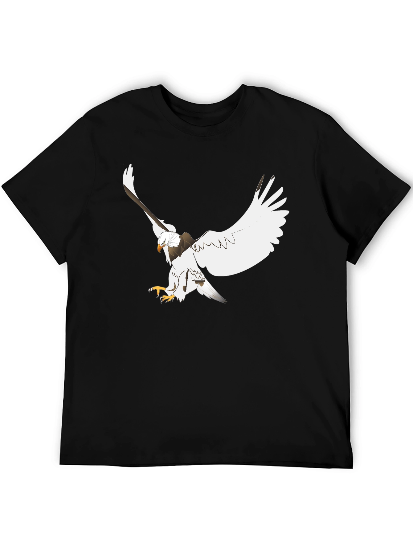 Eagle Graphic Print Black Tee