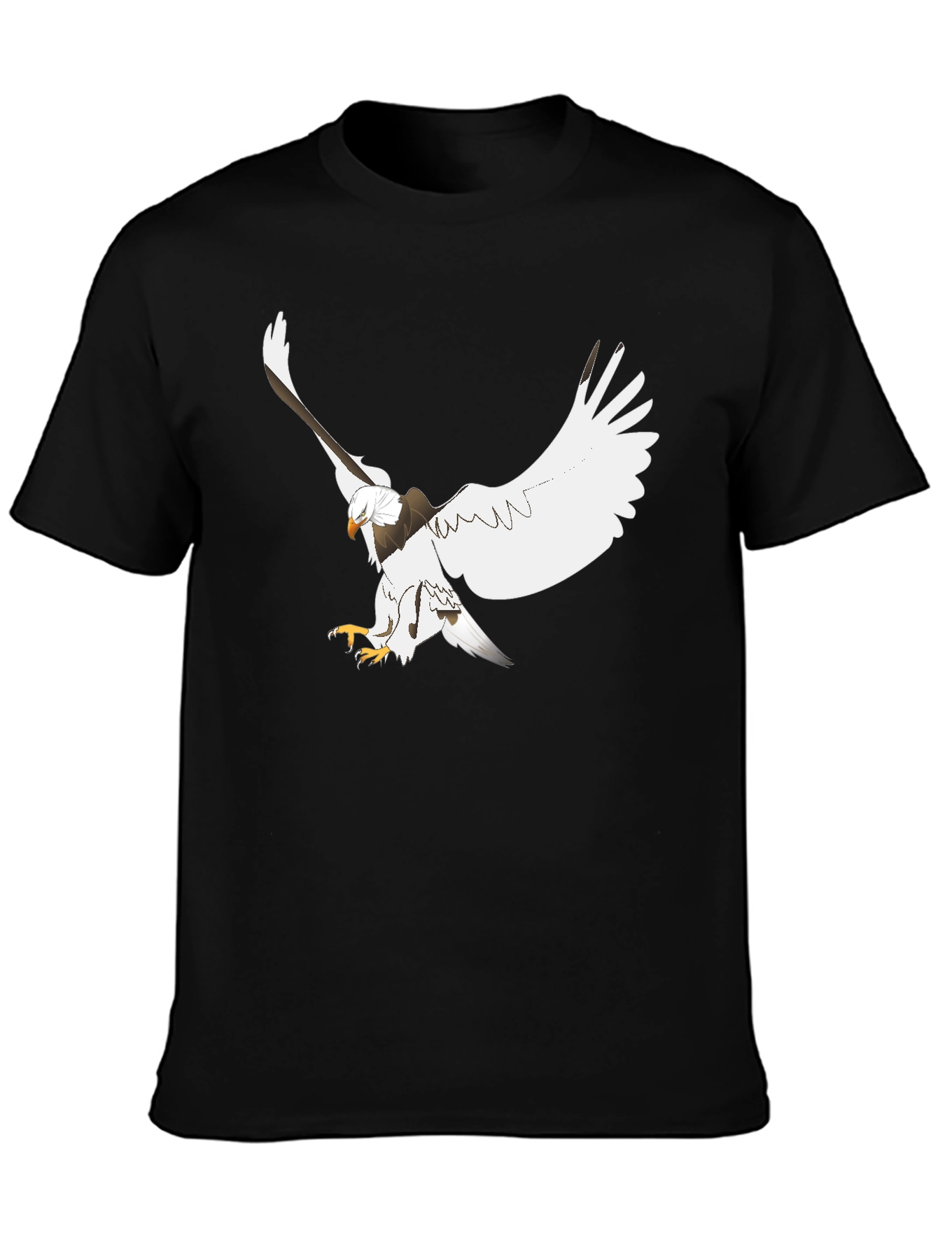 Eagle Graphic Print Black Tee