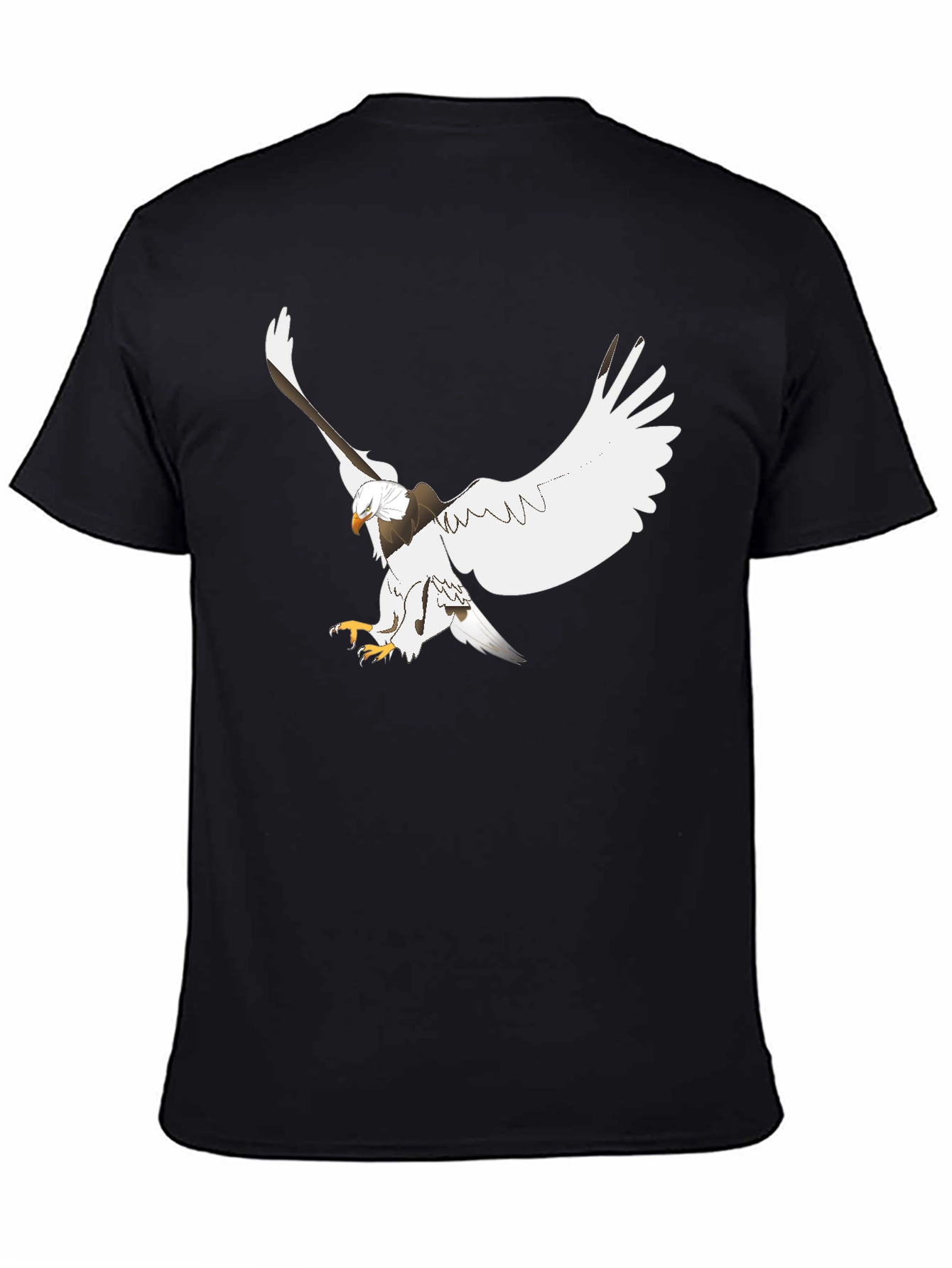 Eagle Graphic Print Black Tee