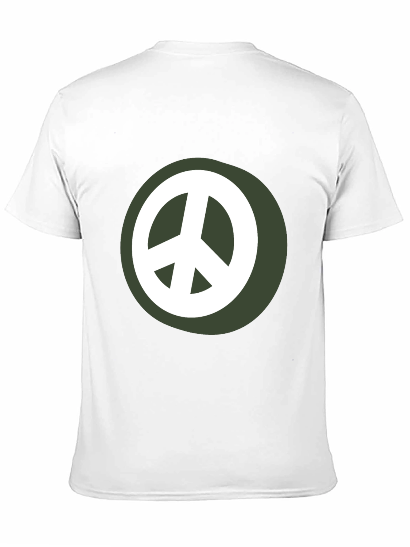 Peace Sign Graphic Tee - Black Casual Shirt