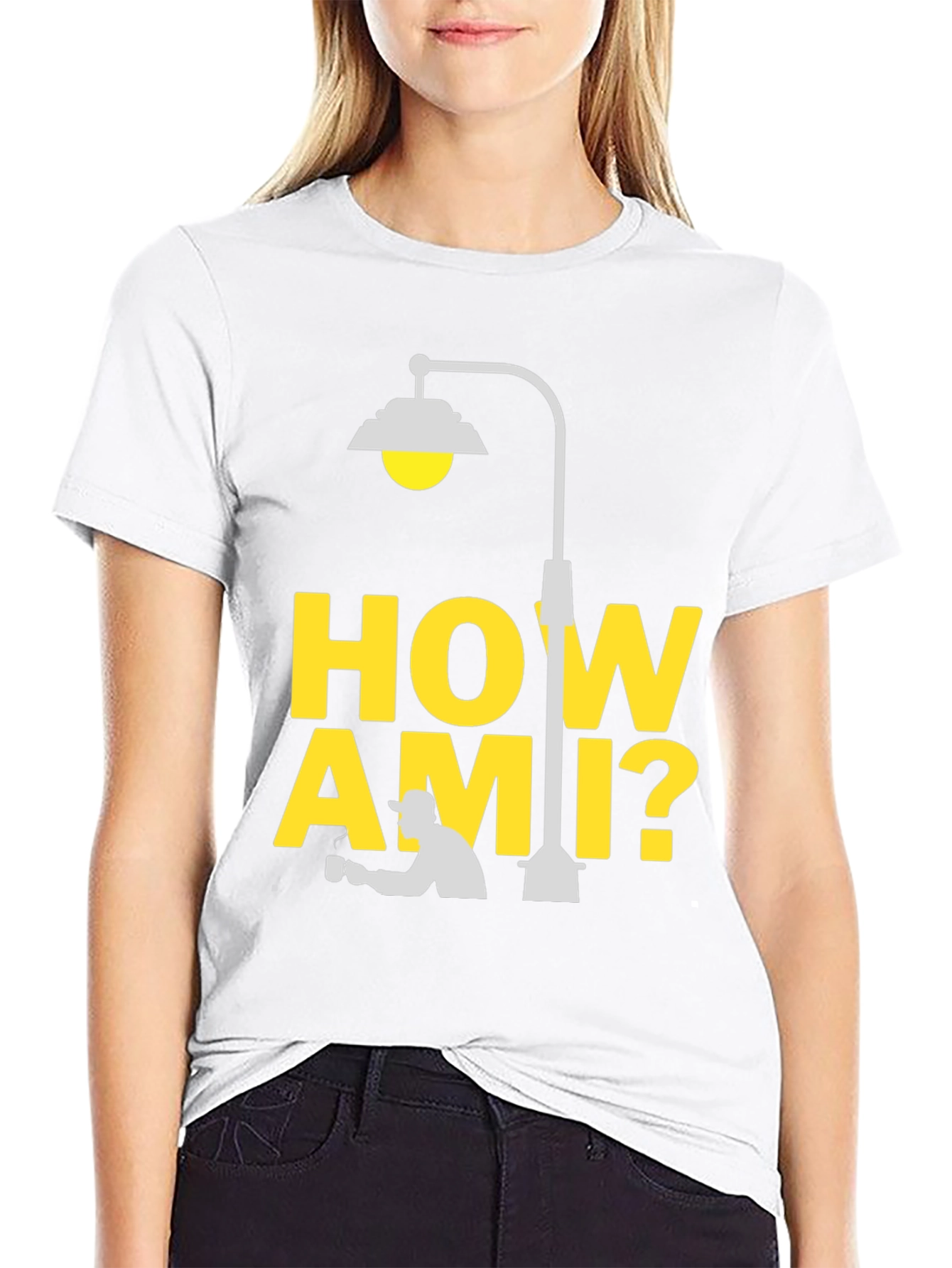 How Ami? Black T-Shirt | Cozy Graphic Tee