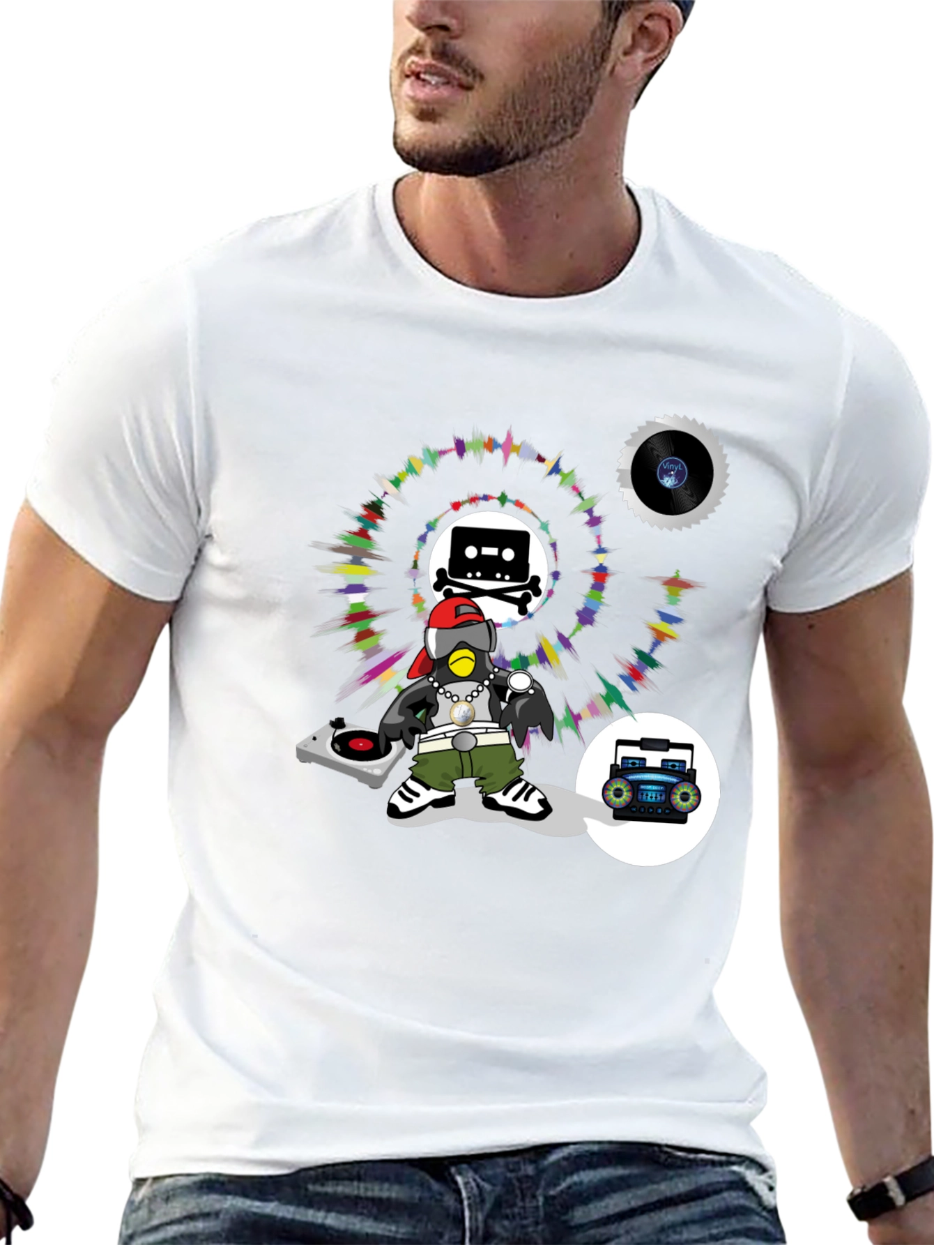 DJ Crow T-Shirt - Music Lover Tee