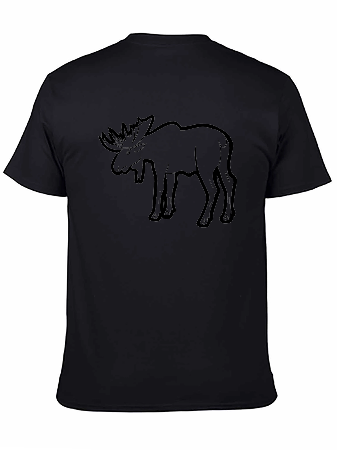 Moose Graphic Print T-Shirt