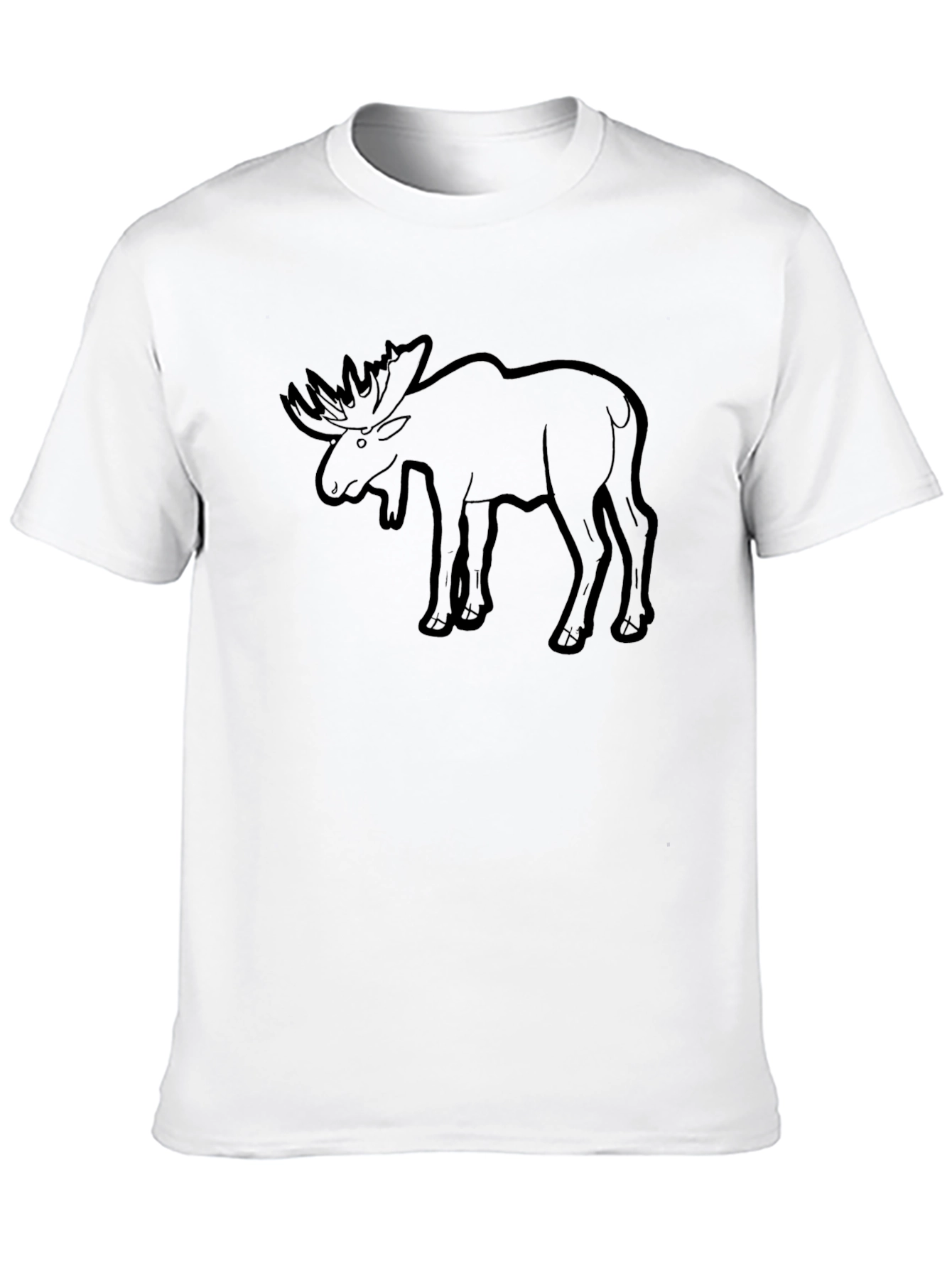 Moose Graphic Print T-Shirt