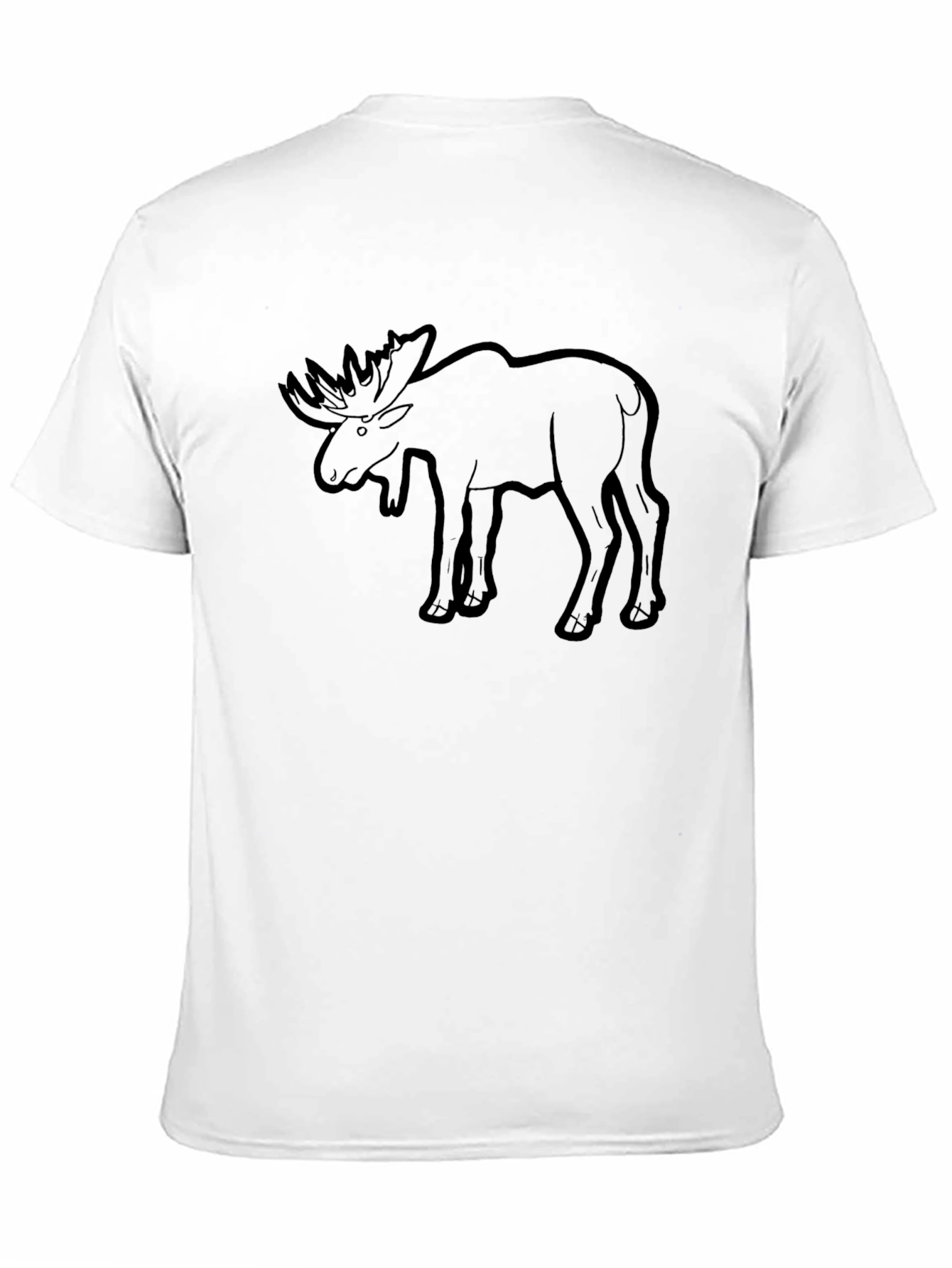 Moose Graphic Print T-Shirt