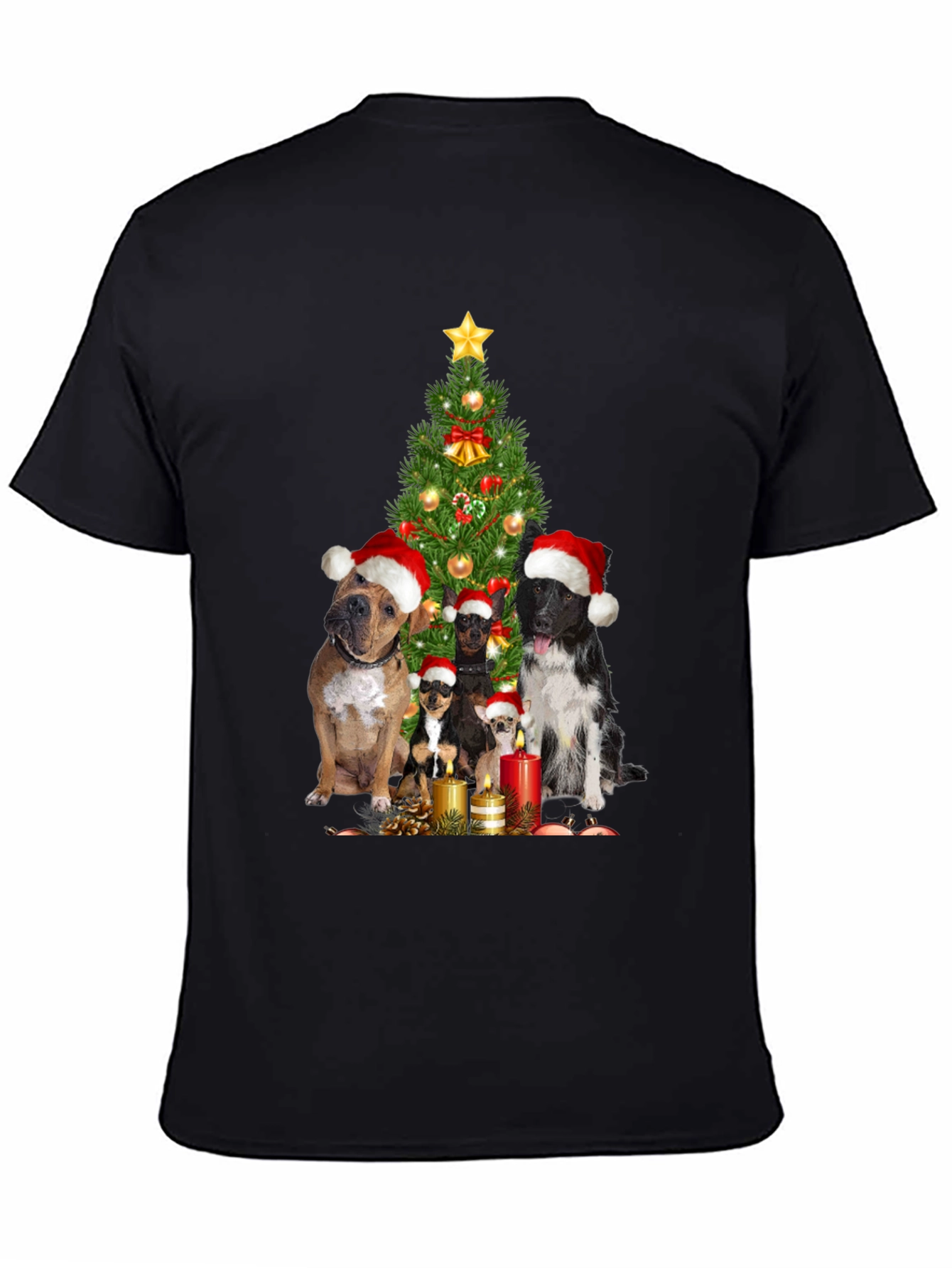 Festive Dog Christmas Tree T-Shirt