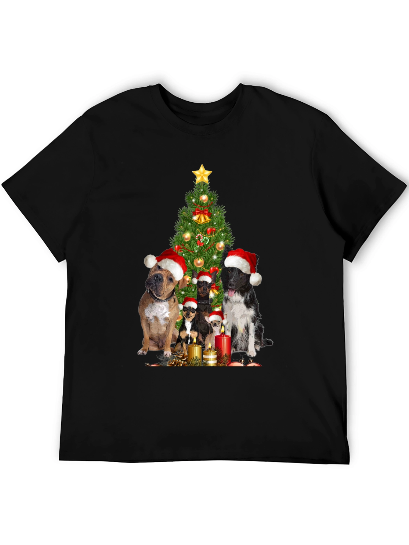 Festive Dog Christmas Tree T-Shirt