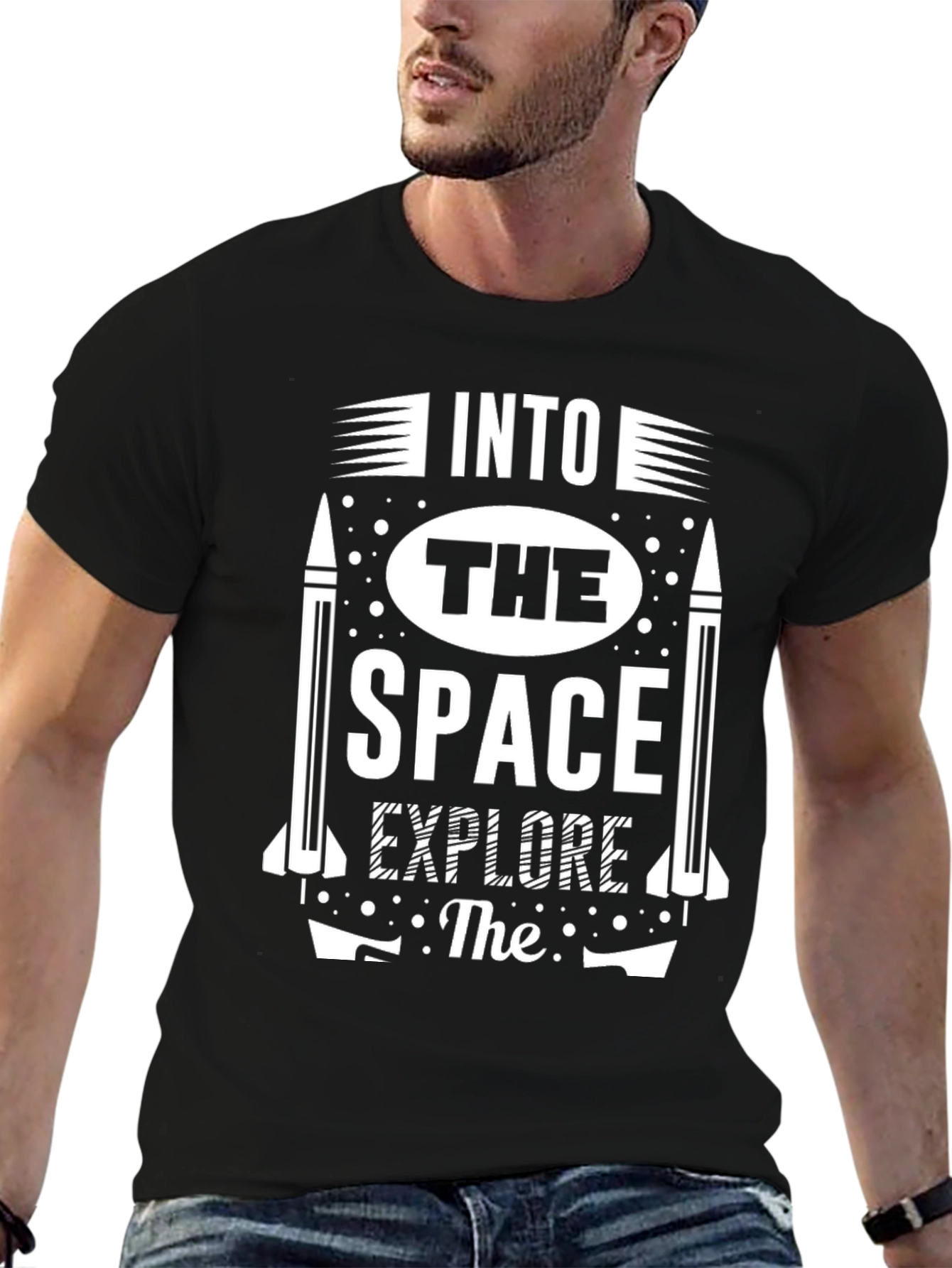Into The Space Graphic Tee - Explore T-Shirt