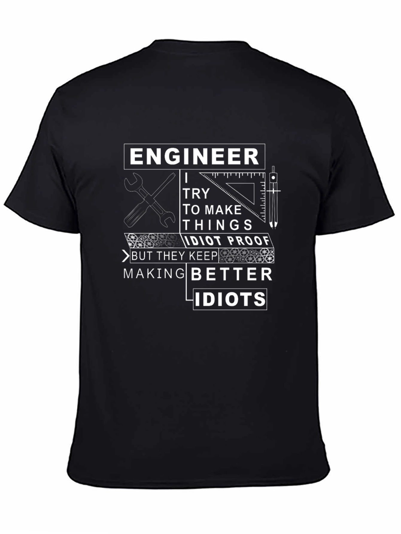 Engineer Idiot Proof Funny T-Shirt