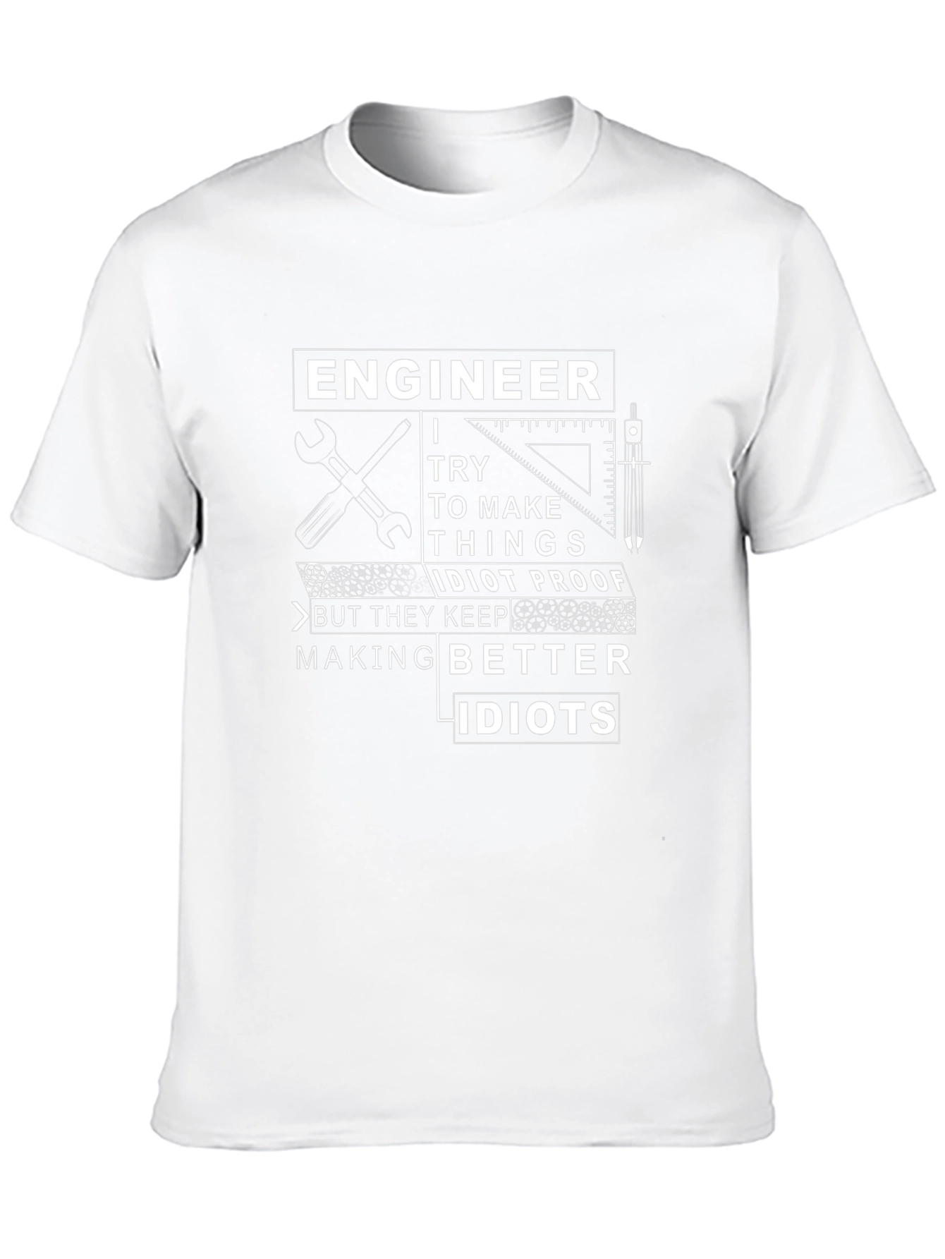 Engineer Idiot Proof Funny T-Shirt