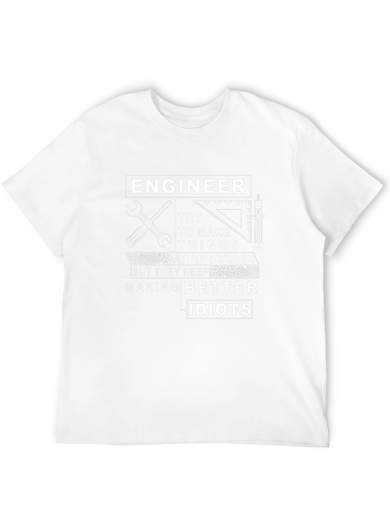 Engineer Idiot Proof Funny T-Shirt