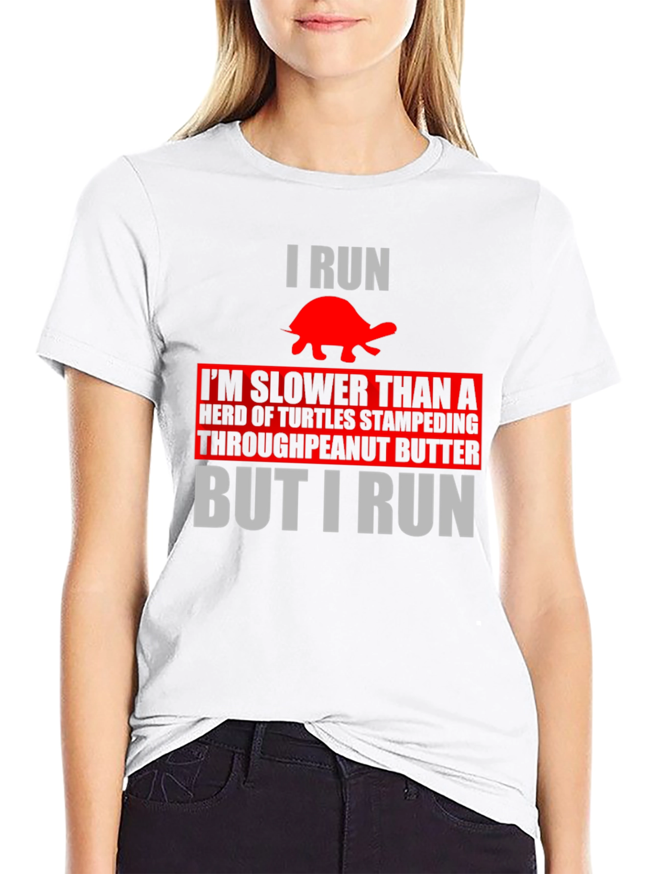 Funny Turtle Runner T-Shirt: I Run Slower Than Turtles