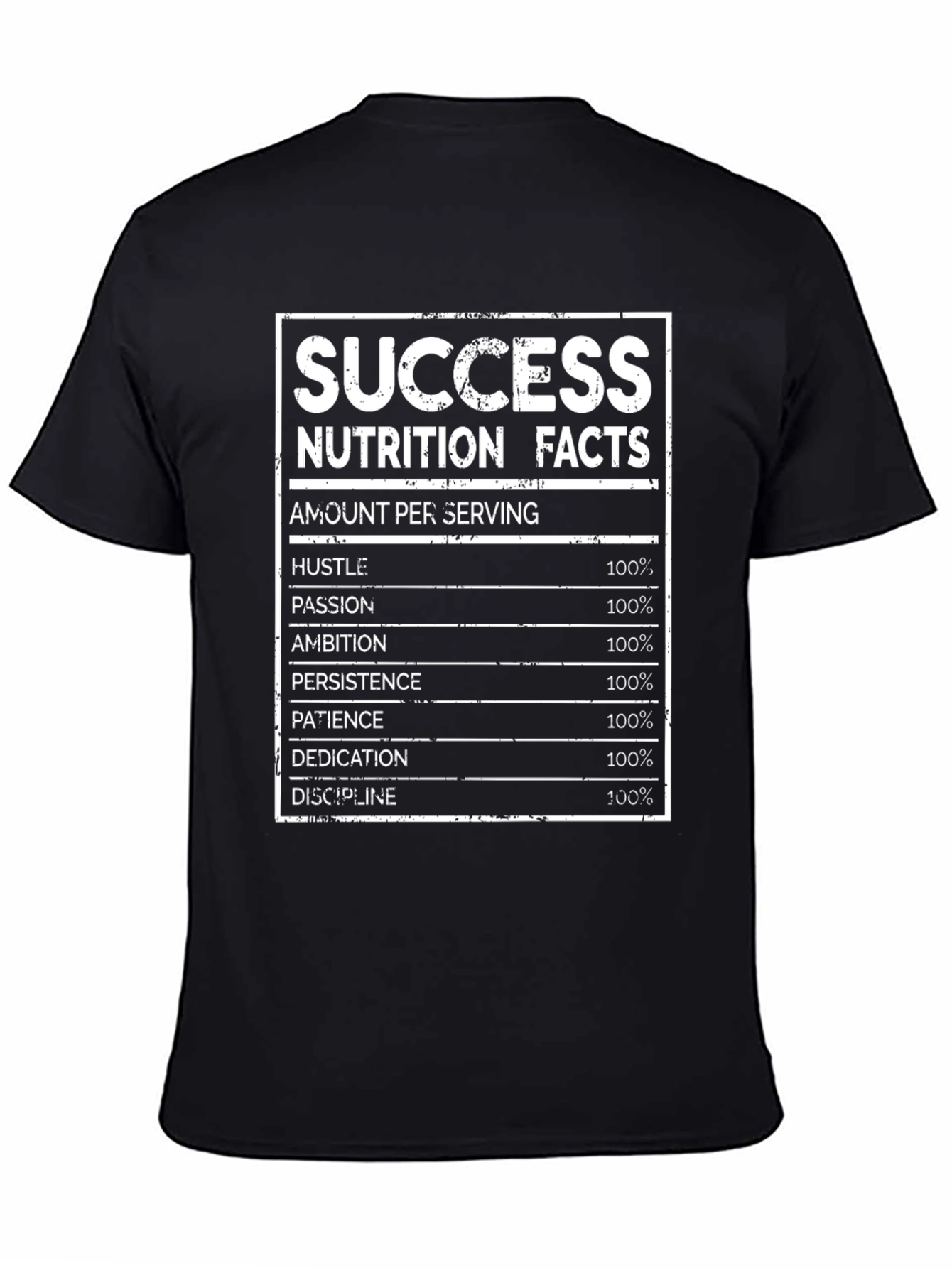 Success Nutrition Facts Graphic T-Shirt