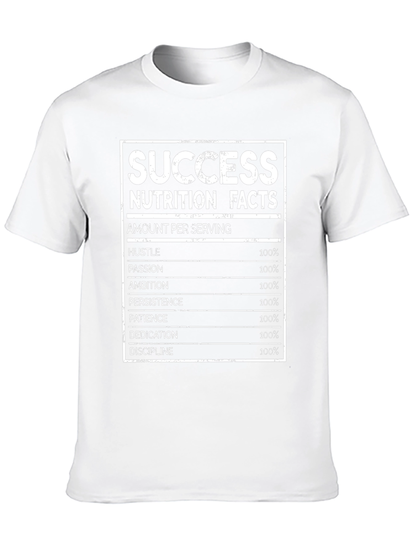 Success Nutrition Facts Graphic T-Shirt