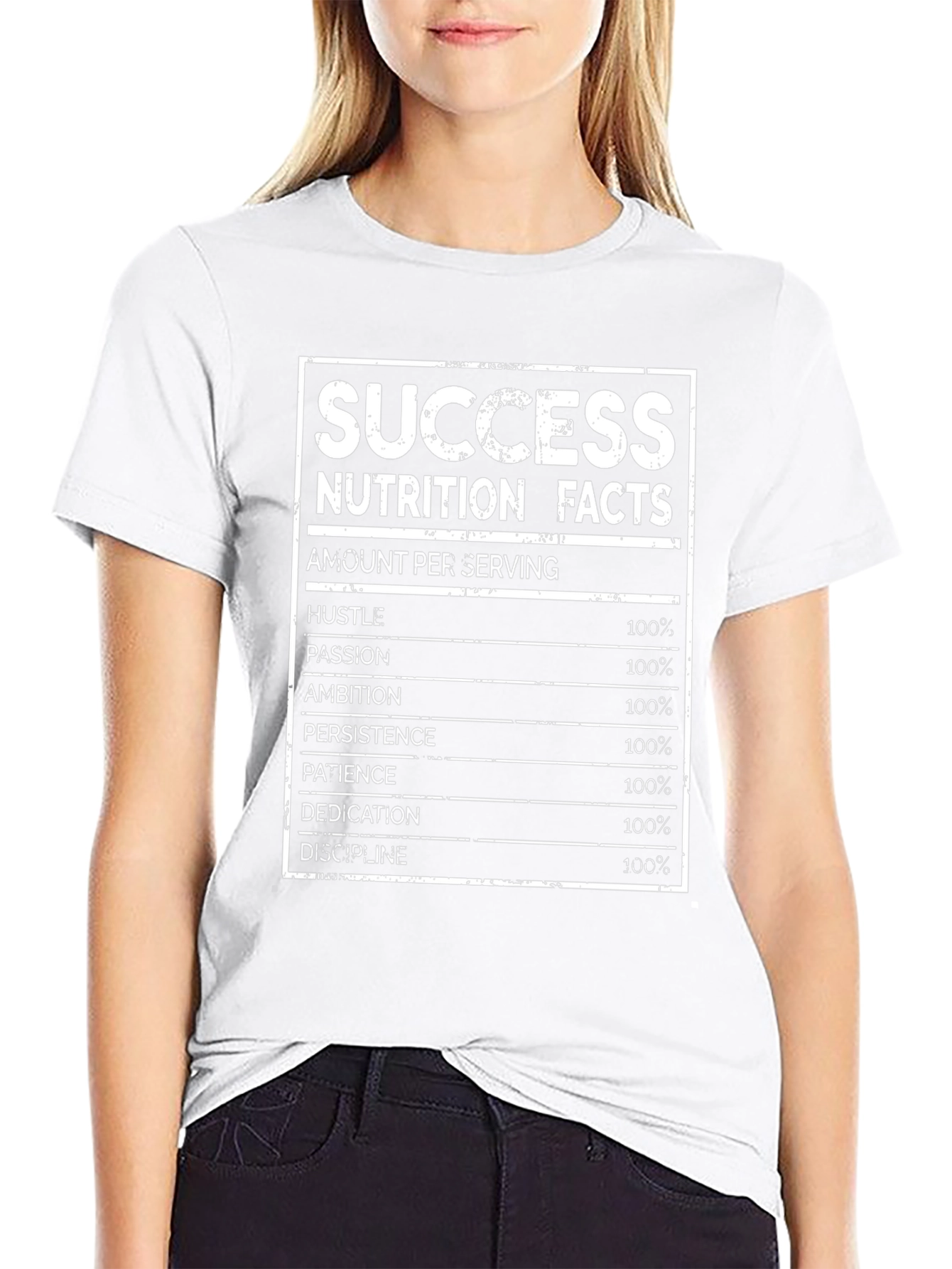 Success Nutrition Facts Graphic T-Shirt