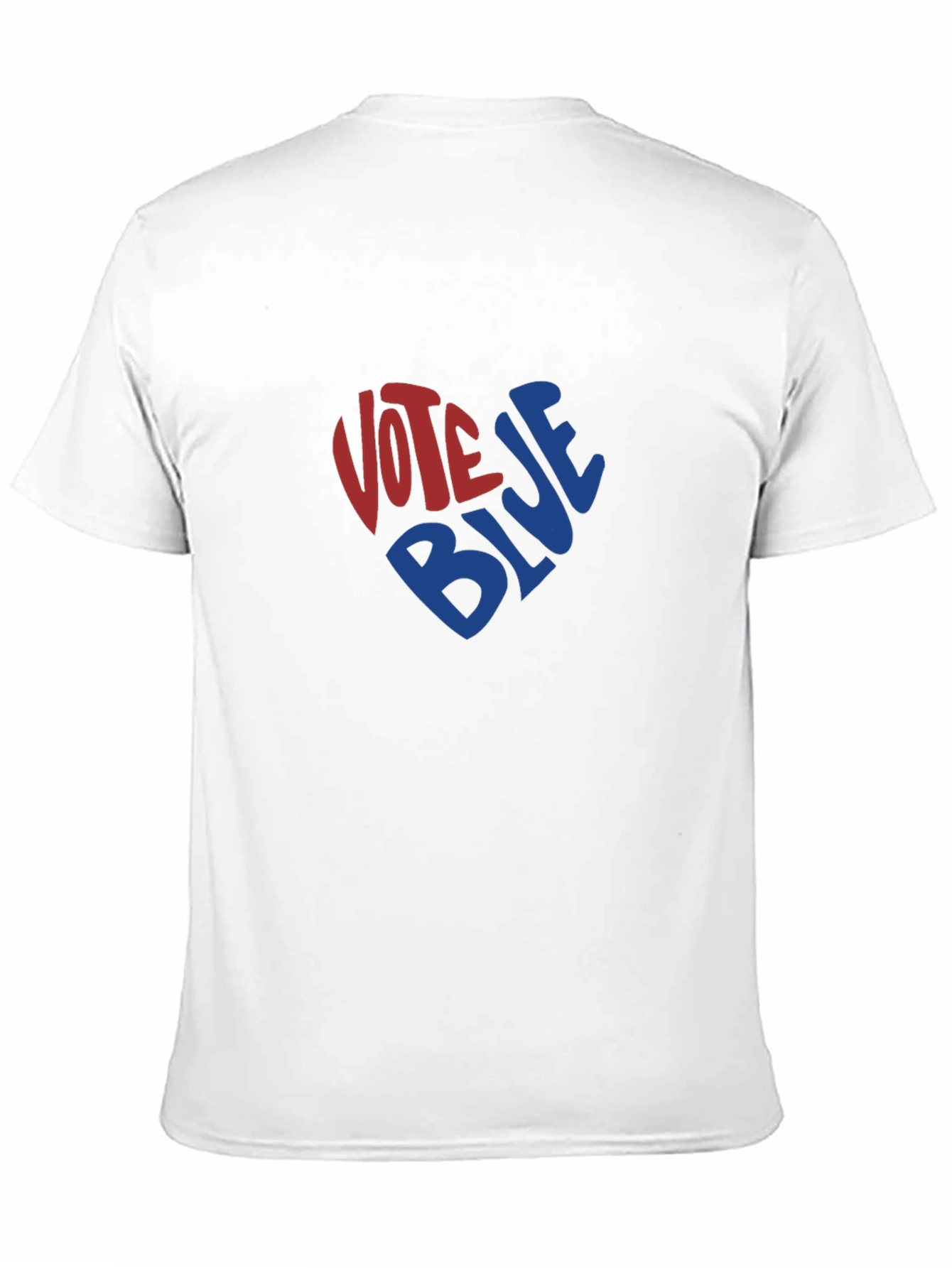 Vote Blue Heart Graphic Tee - Black